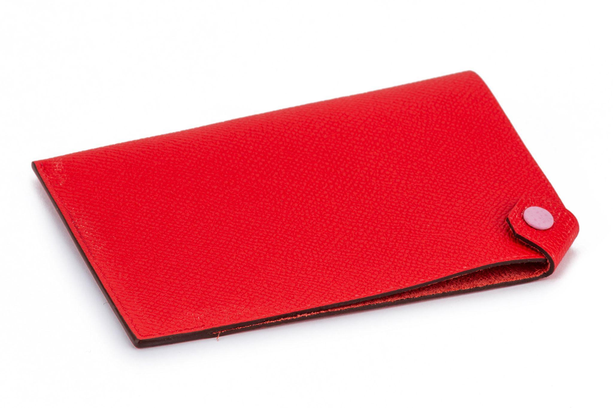 Hermès New Red Epsom Passport Holder 1