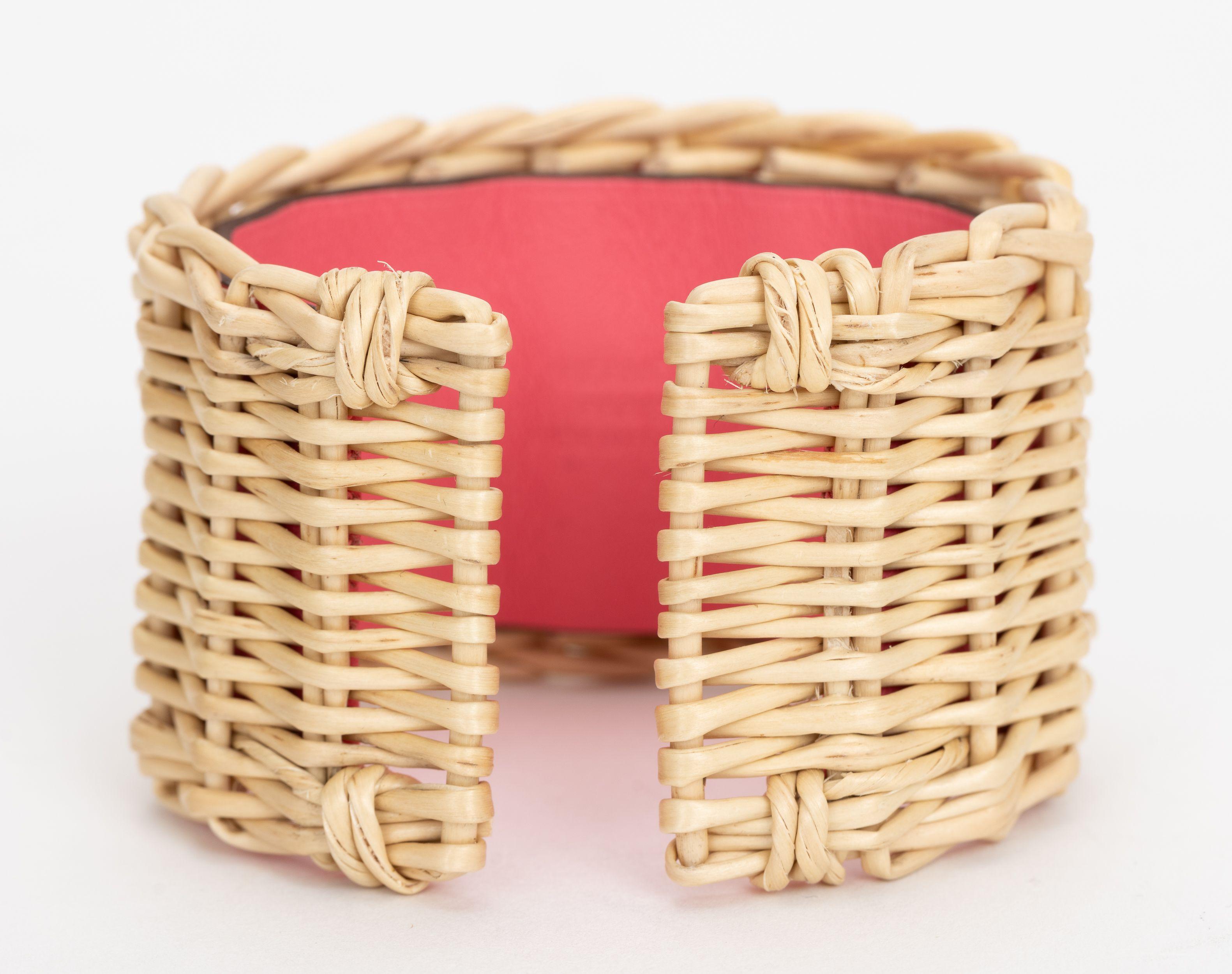Hermes New Rose Picnic Cuff Bracelet In New Condition For Sale In West Hollywood, CA