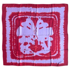 Hermes NEW Rouge/ Rose Pale Brides de Gala 90cm Carre Wash Silk Scarf