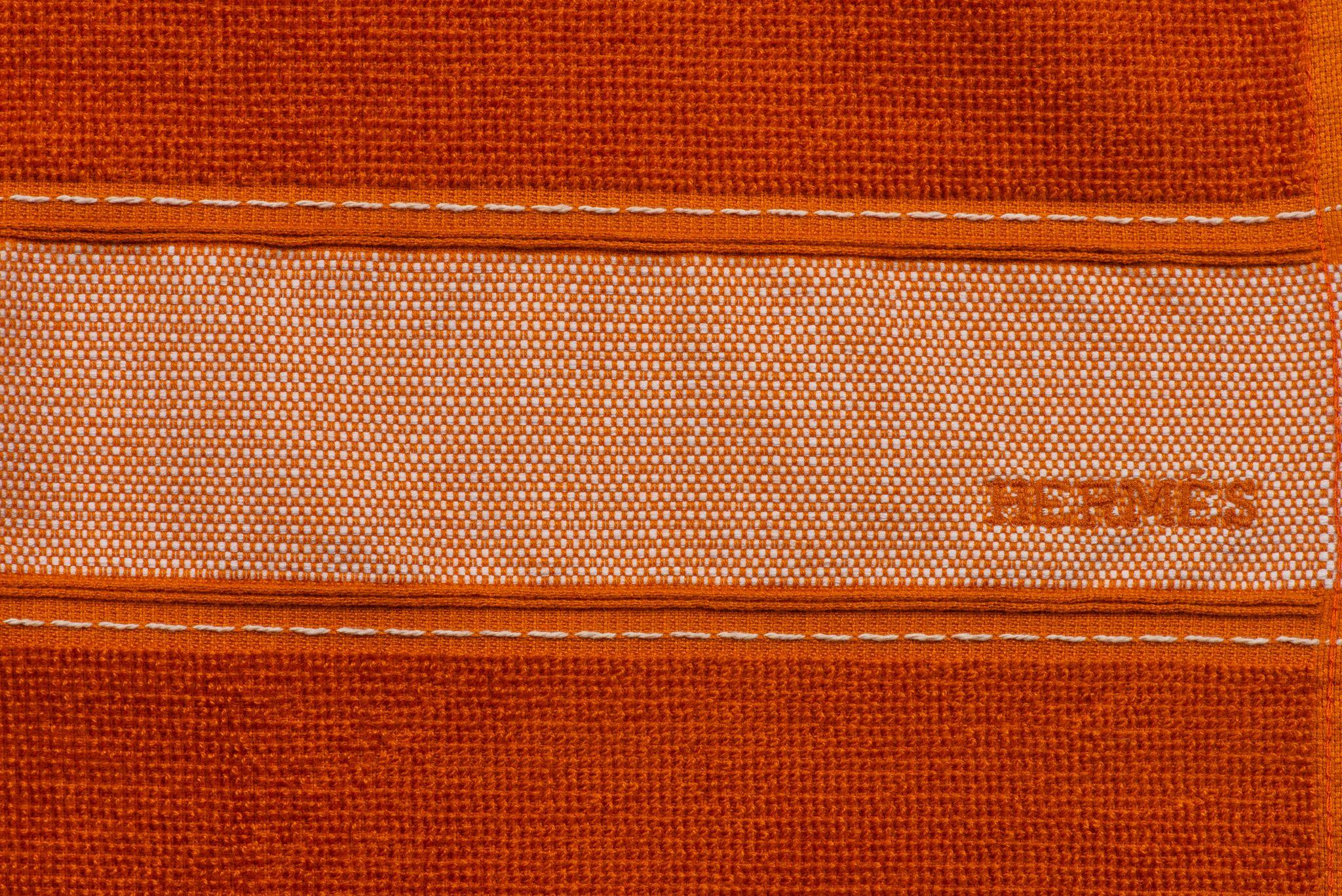 Hermès New Rust Baumwolle Strandtuch für Damen oder Herren im Angebot