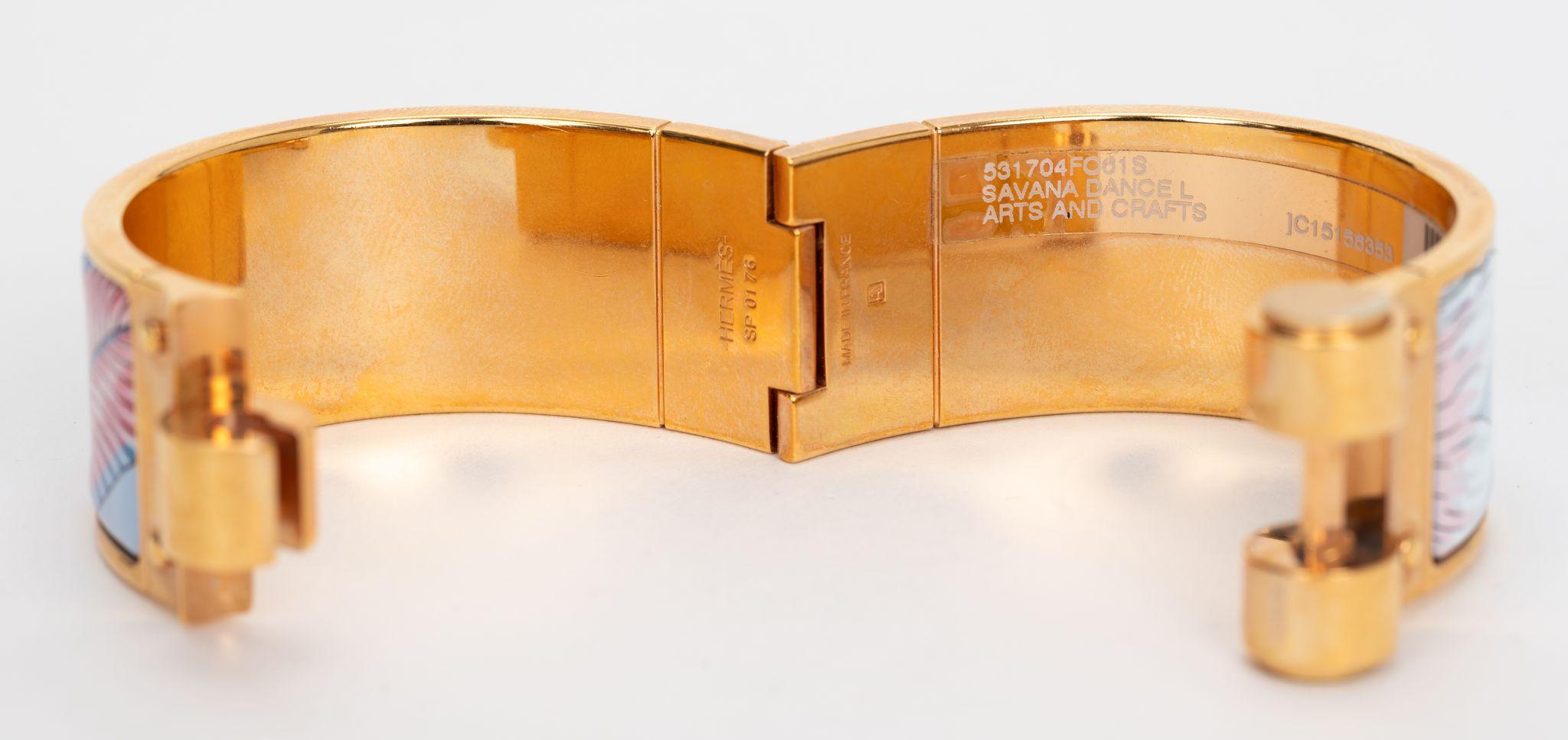 Hermes New Savana Dance Hinged Bracelet 1