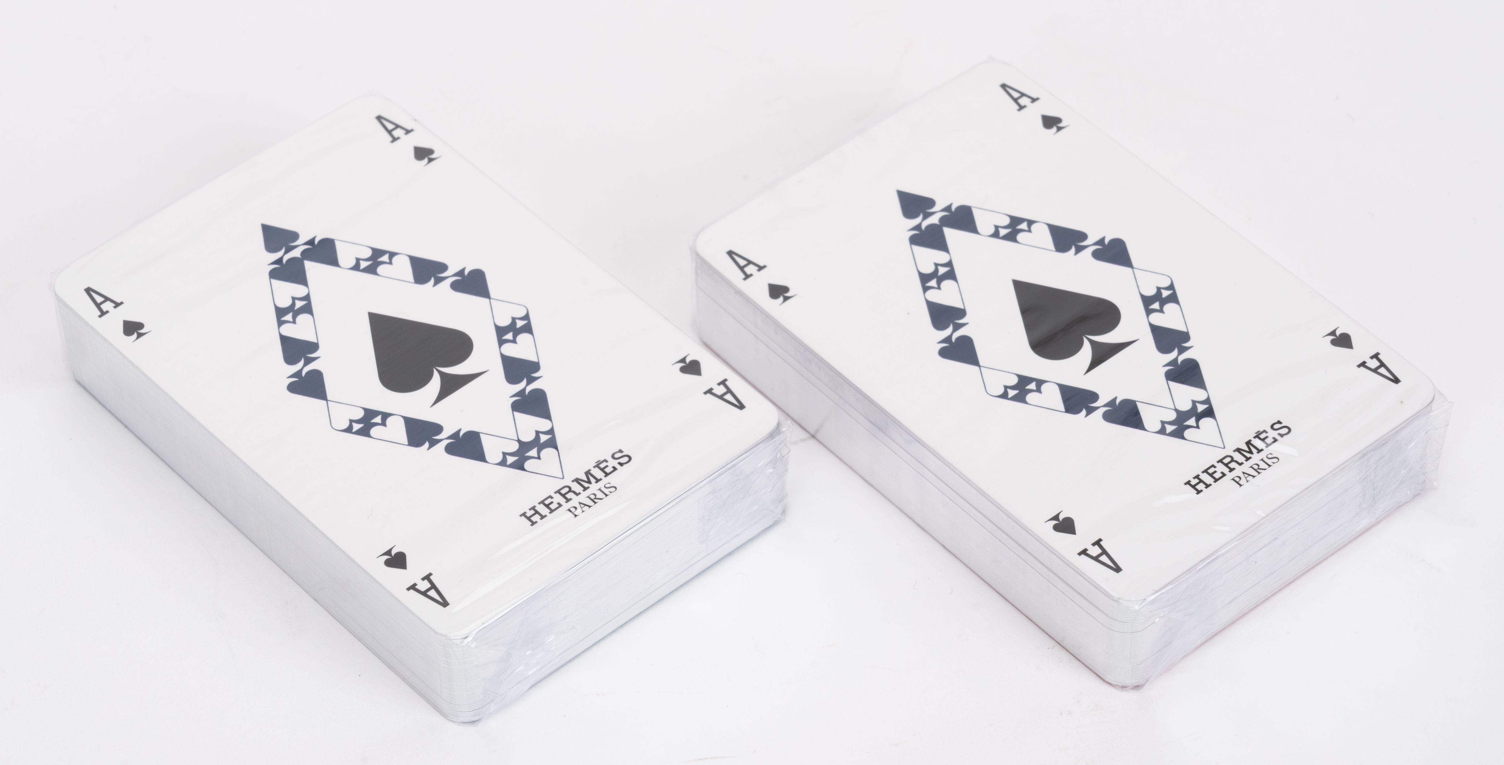 Hermès New Set 2 Poker Decks In Box For Sale 1