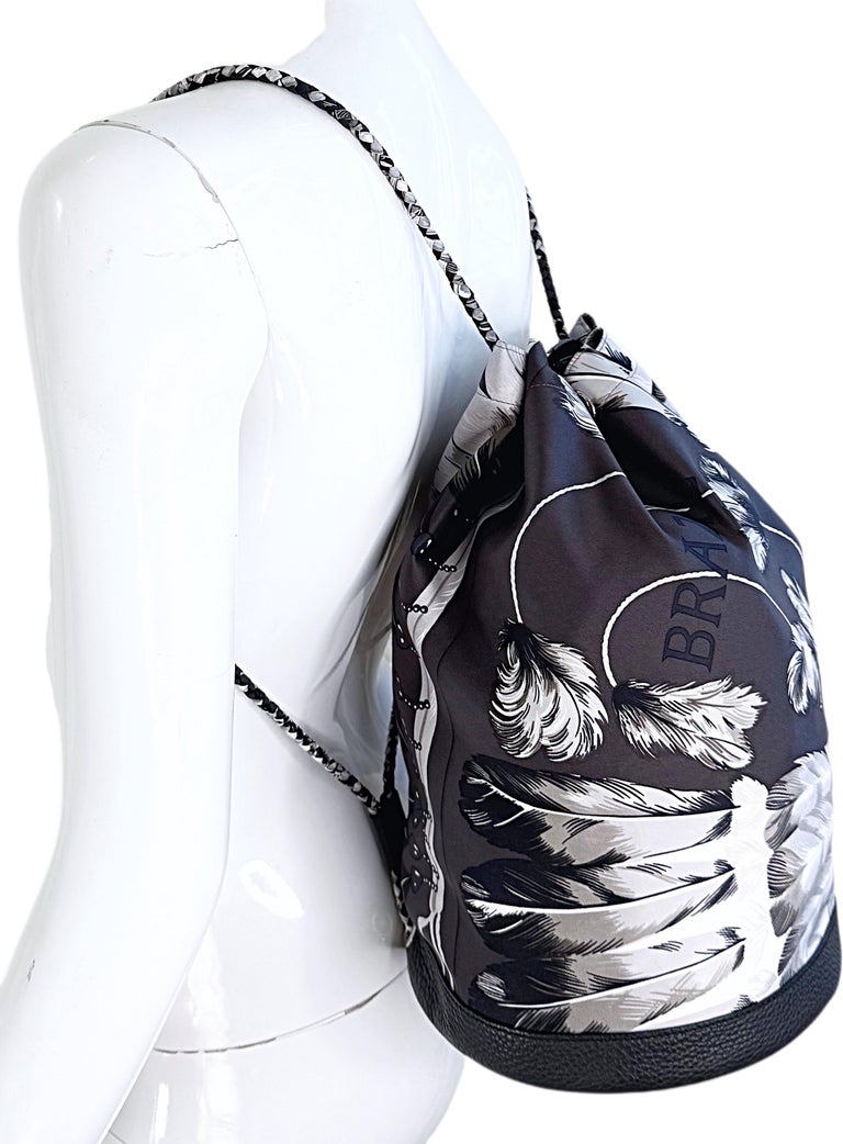 Hermes New Silk + Leather Plomb Togo Brazil Soie Cool 22  display picture 1