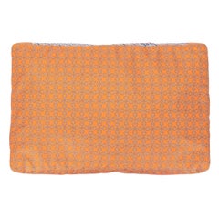 Hermes NEW Silk Orange Chaine Pattern Chair Bed Sofa Cushion Cover Pillow in Box