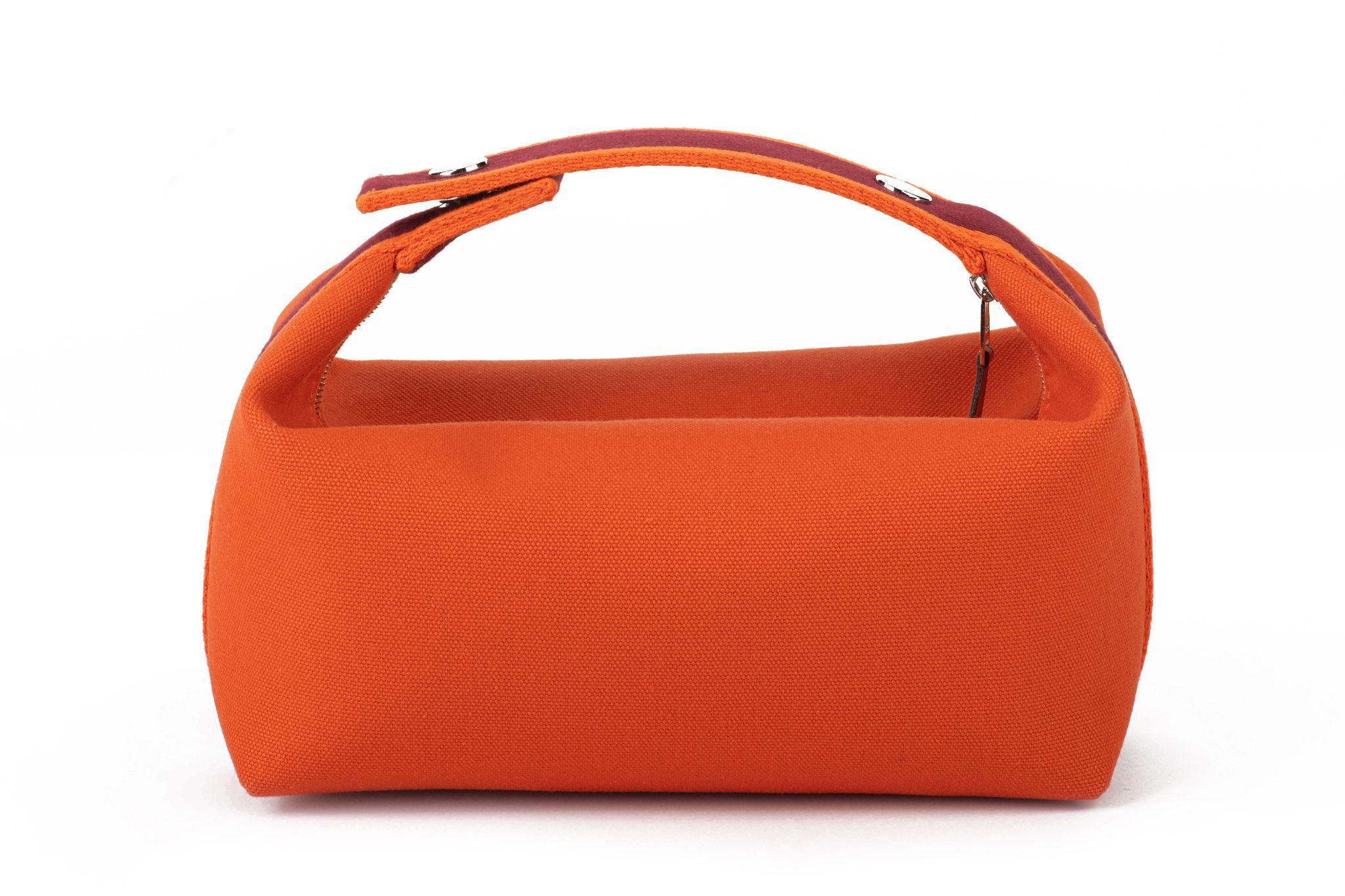 Red Hermès New Small Feu Bride-a-Brac Pouch Bag