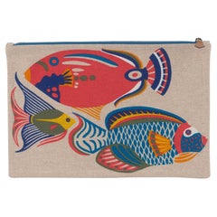Hermès New Toile Clutch Traffic Jam