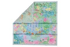 Hermes New Tropical Garden Pastel Scarf