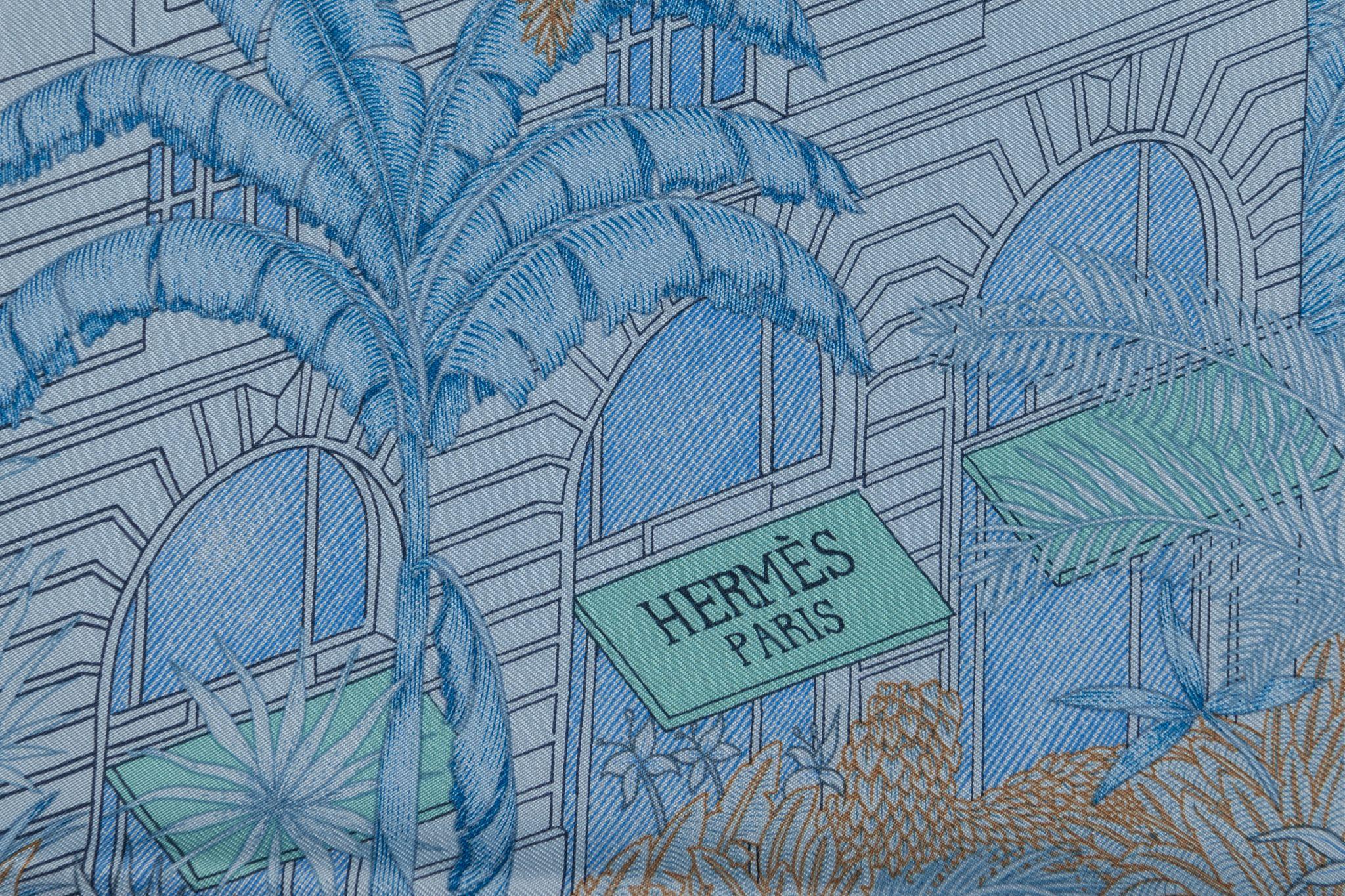 Hermès New Tropical Garden Silk Gavroche For Sale 2