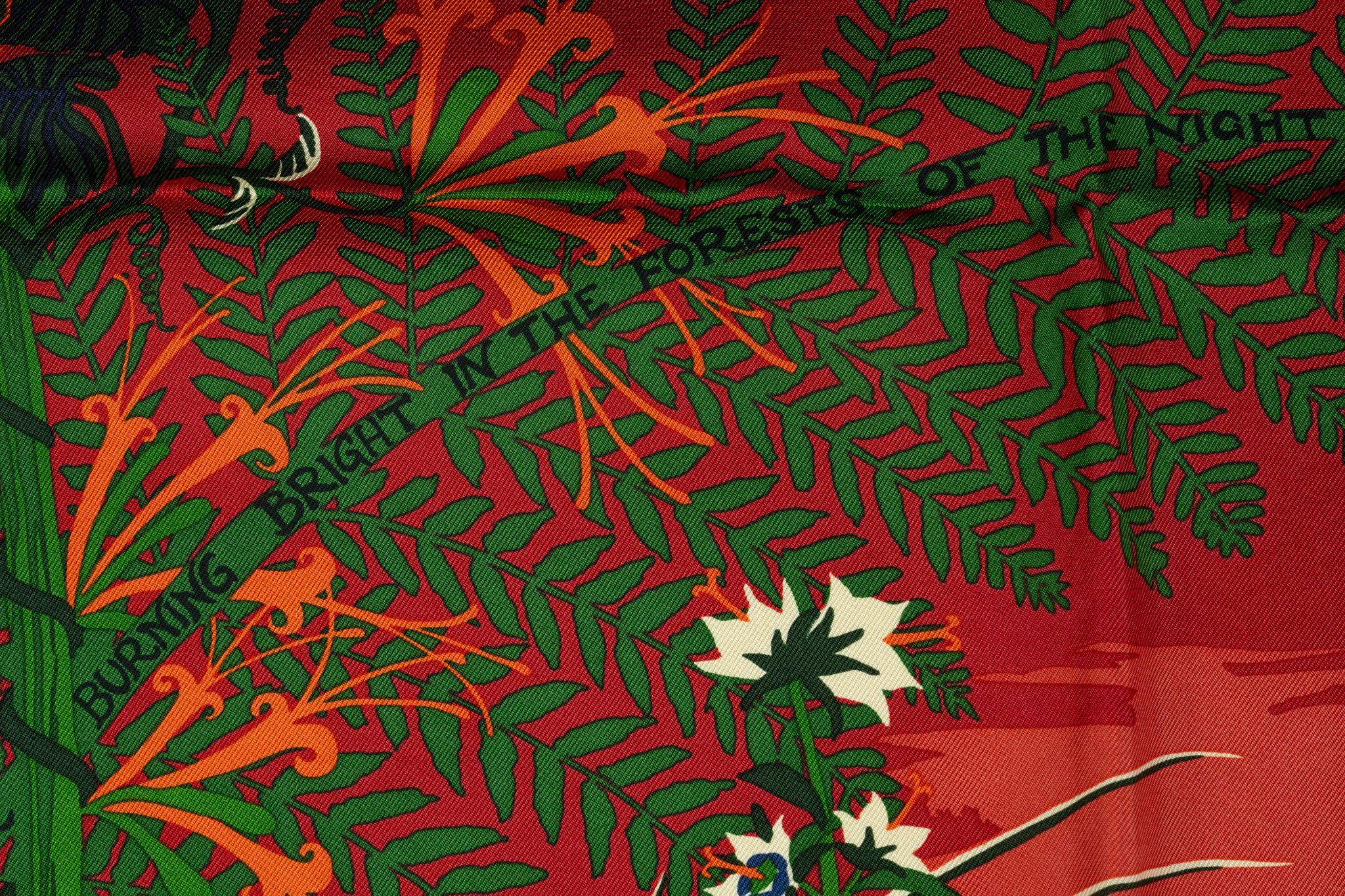 Hermès New Tyger Tyger Scarf Saumon Neuf - En vente à West Hollywood, CA