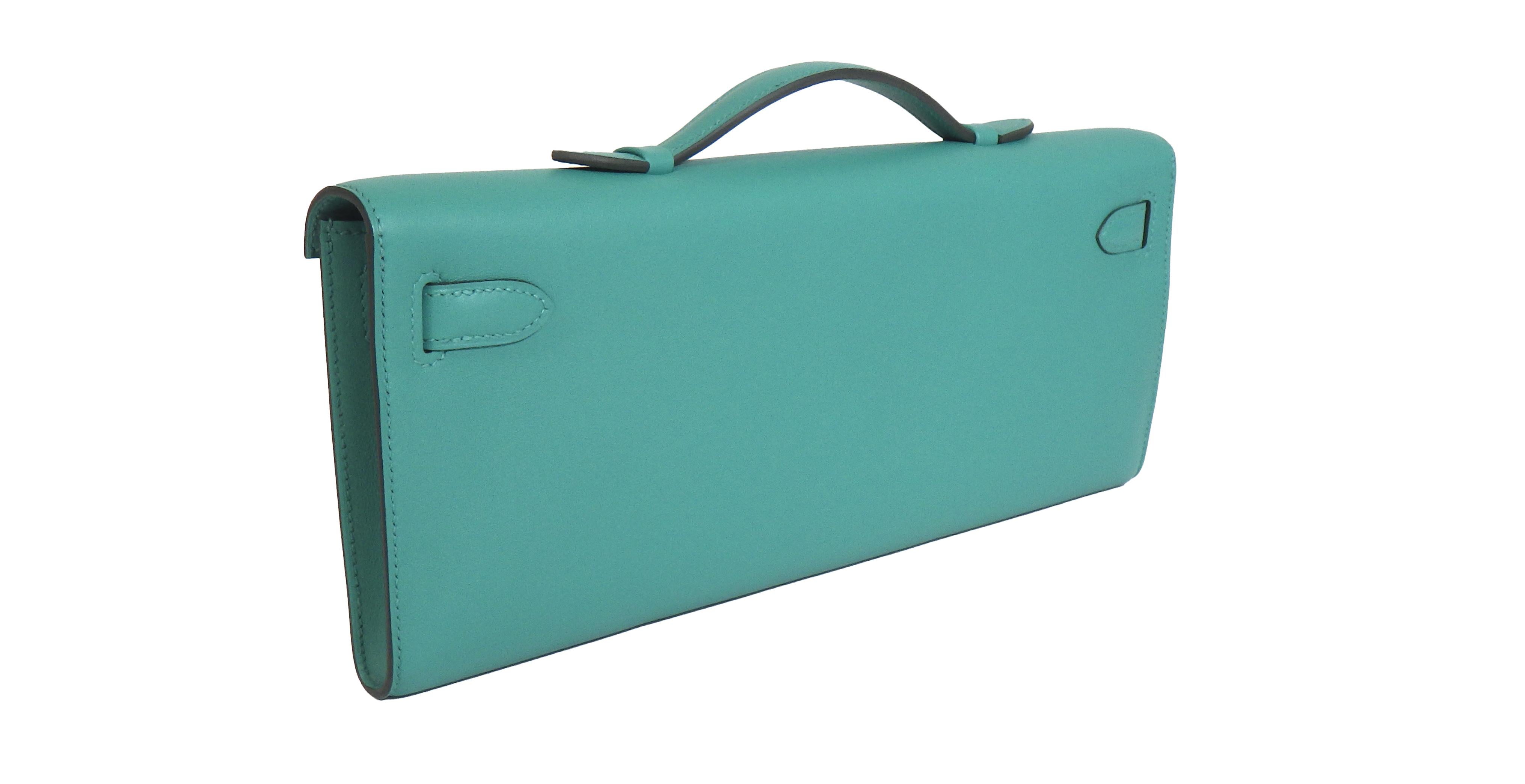 Women's or Men's Hermes - New w/ Tags - Kelly Cut Clutch 31 2019 - Vert Verone - Handbag