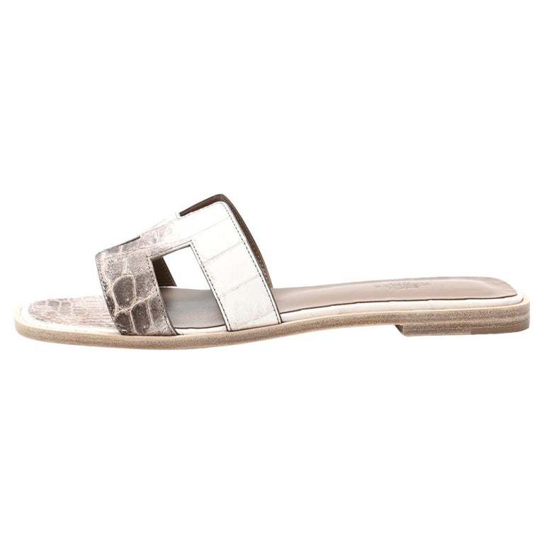 HERMES NEW White Blanc Matte Niloticus Crocodile Himalaya Oran