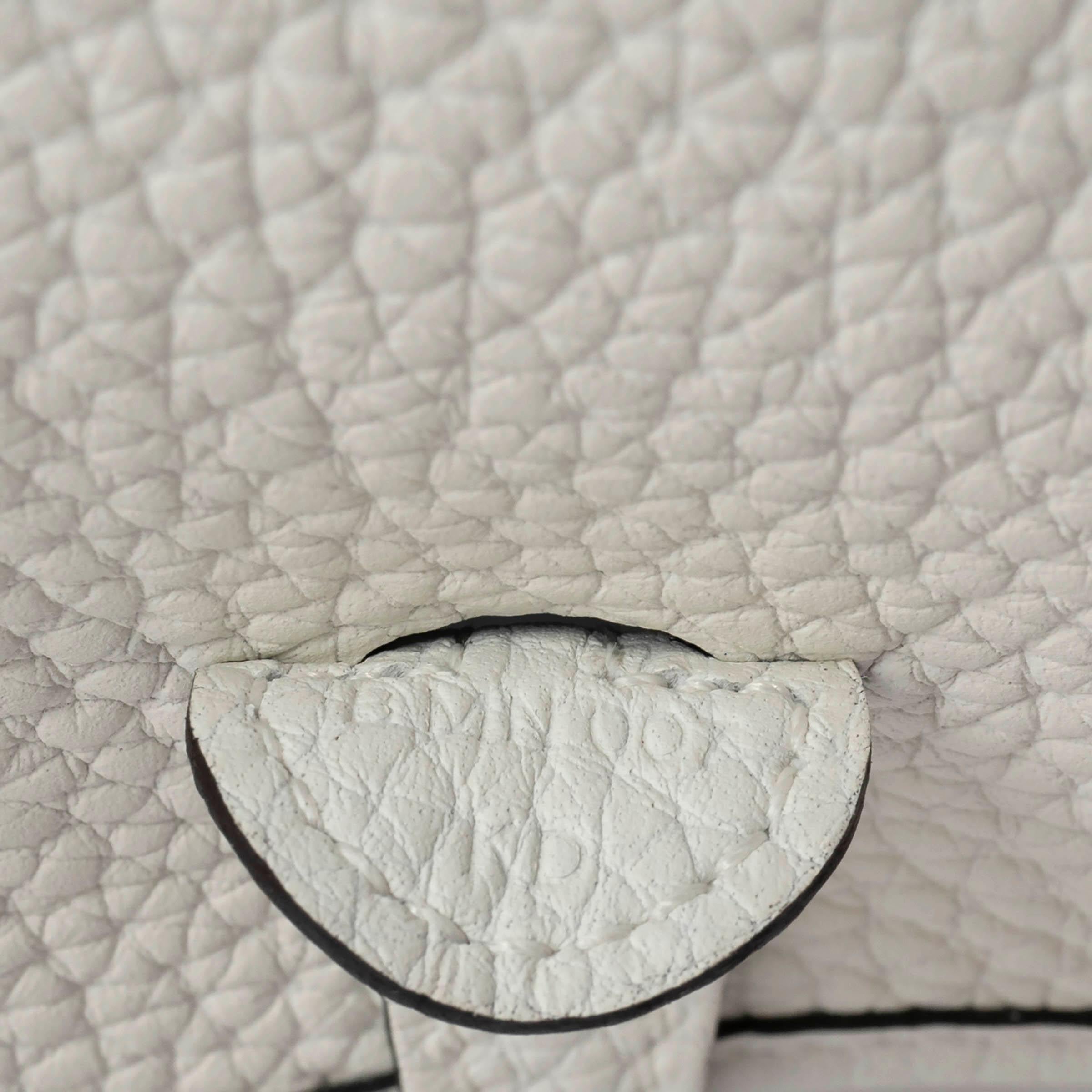 HERMES New White Clemence leather EVELYNE 16 TPM Crossbody Bag Ghw 2