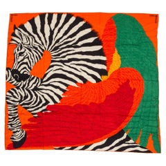 Hermes New Zebra Cashmere Shawl, Shirley