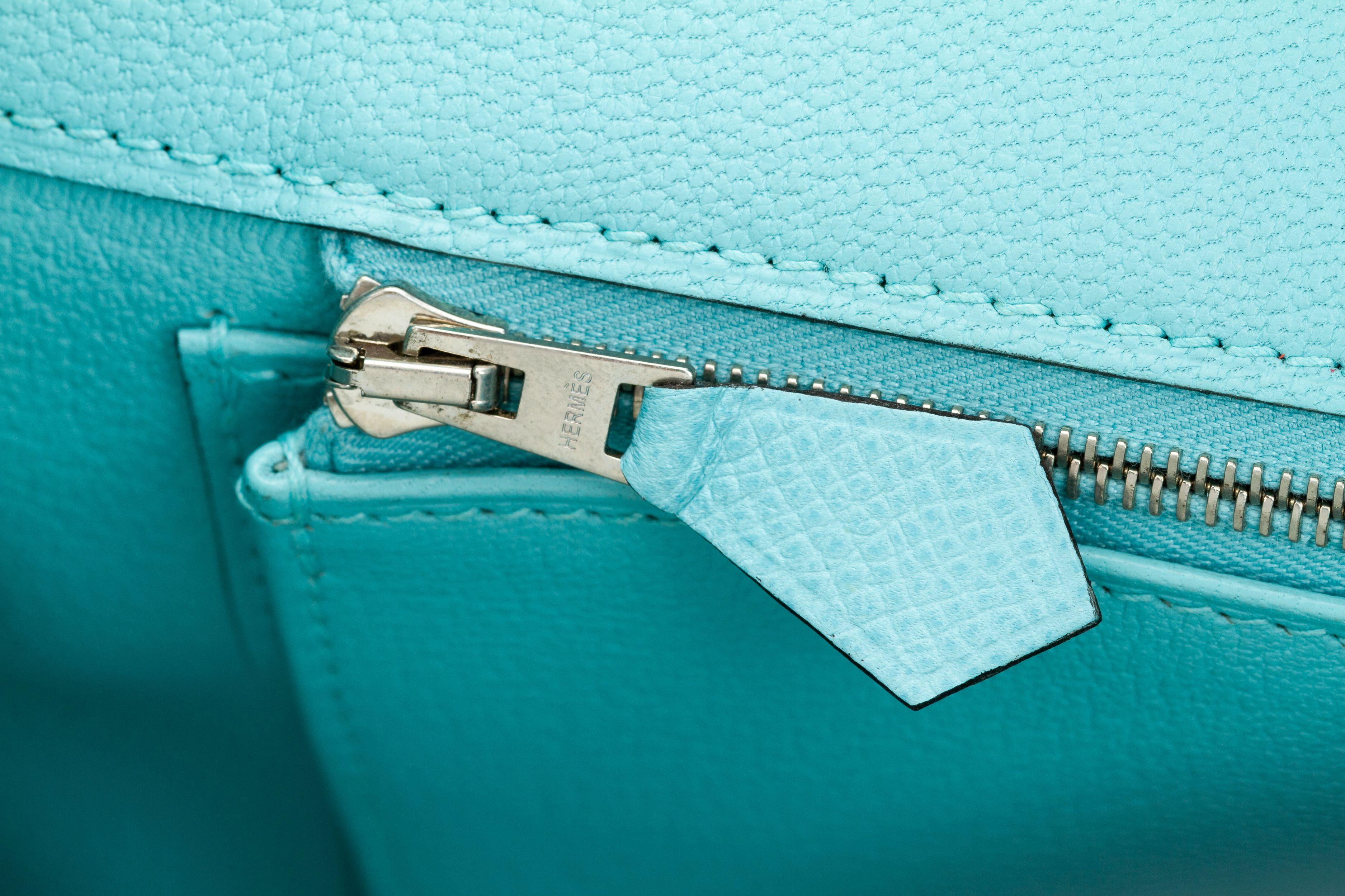 Hermes NIB Birkin 30 Blue Atoll Epsom For Sale 6