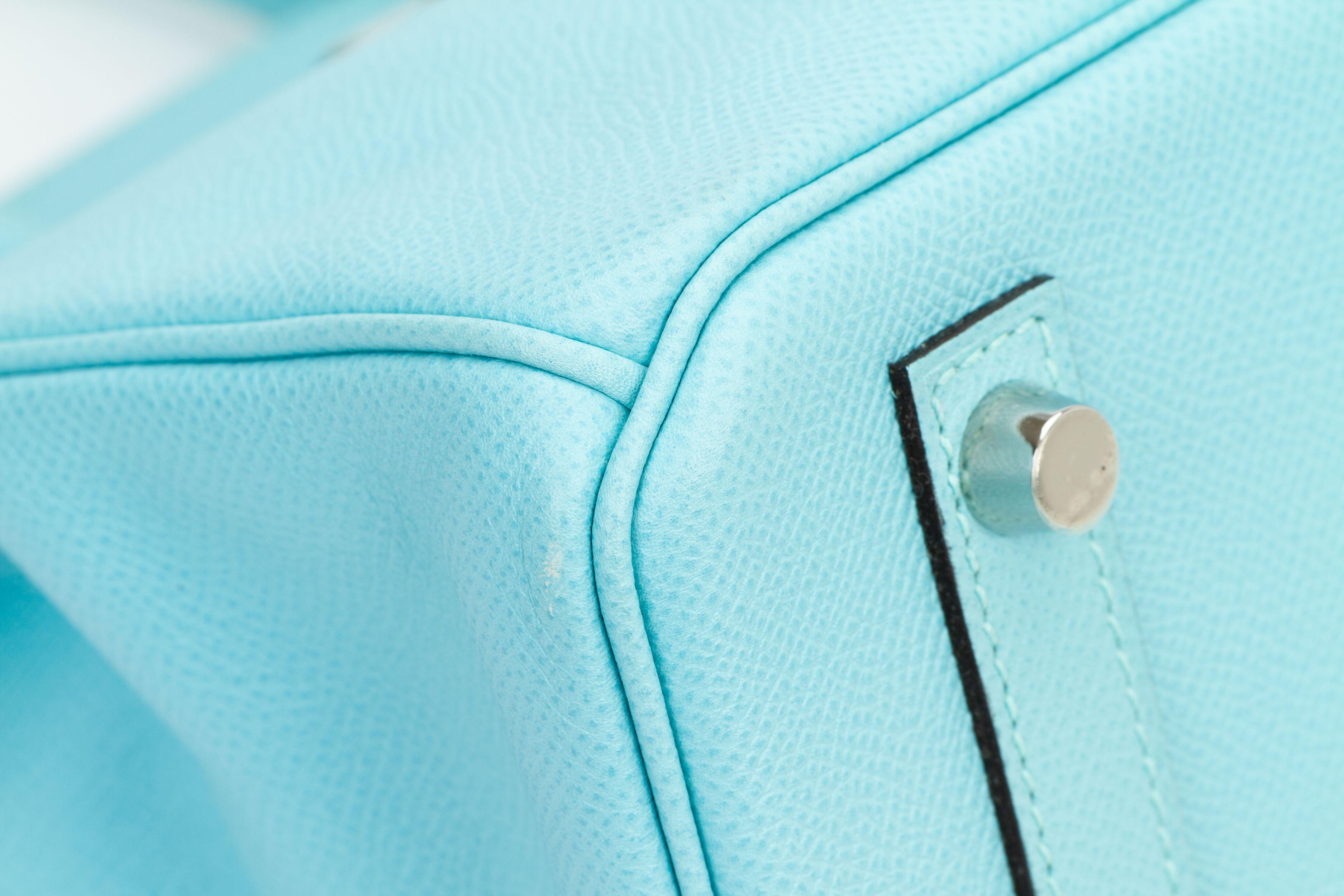 Hermes NIB Birkin 30 Blue Atoll Epsom For Sale 3