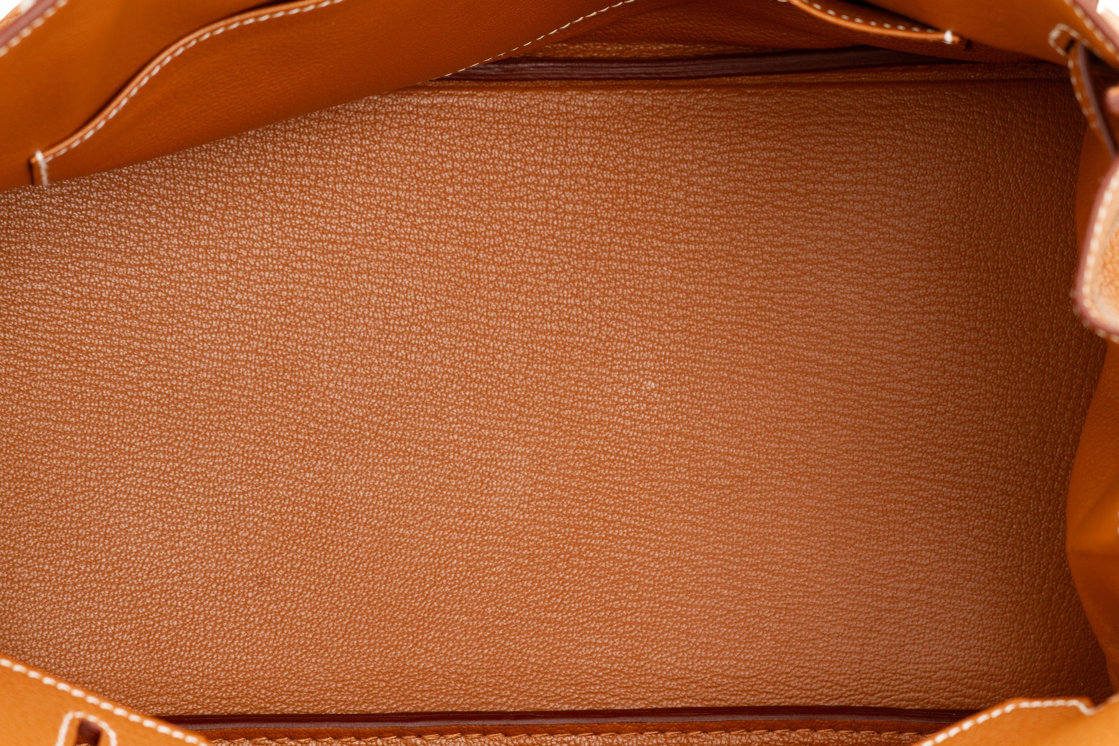 Hermes NIB Birkin 30 Gold Togo Palladium For Sale 5