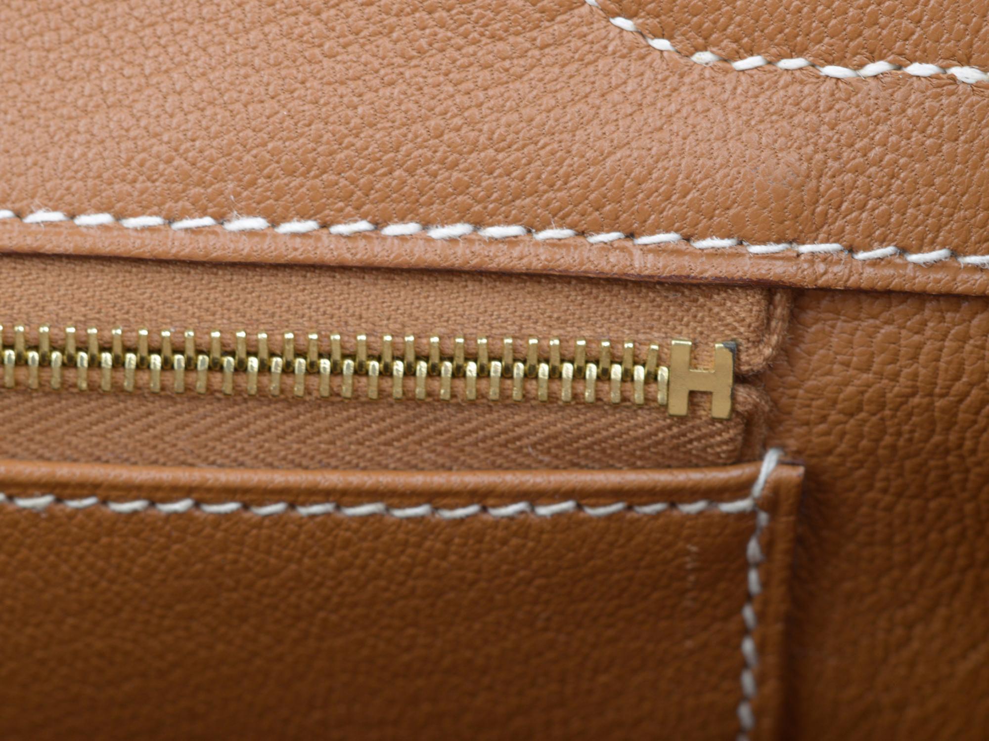 Hermes NIB Birkin 30 Gold Togo Palladium en venta 6