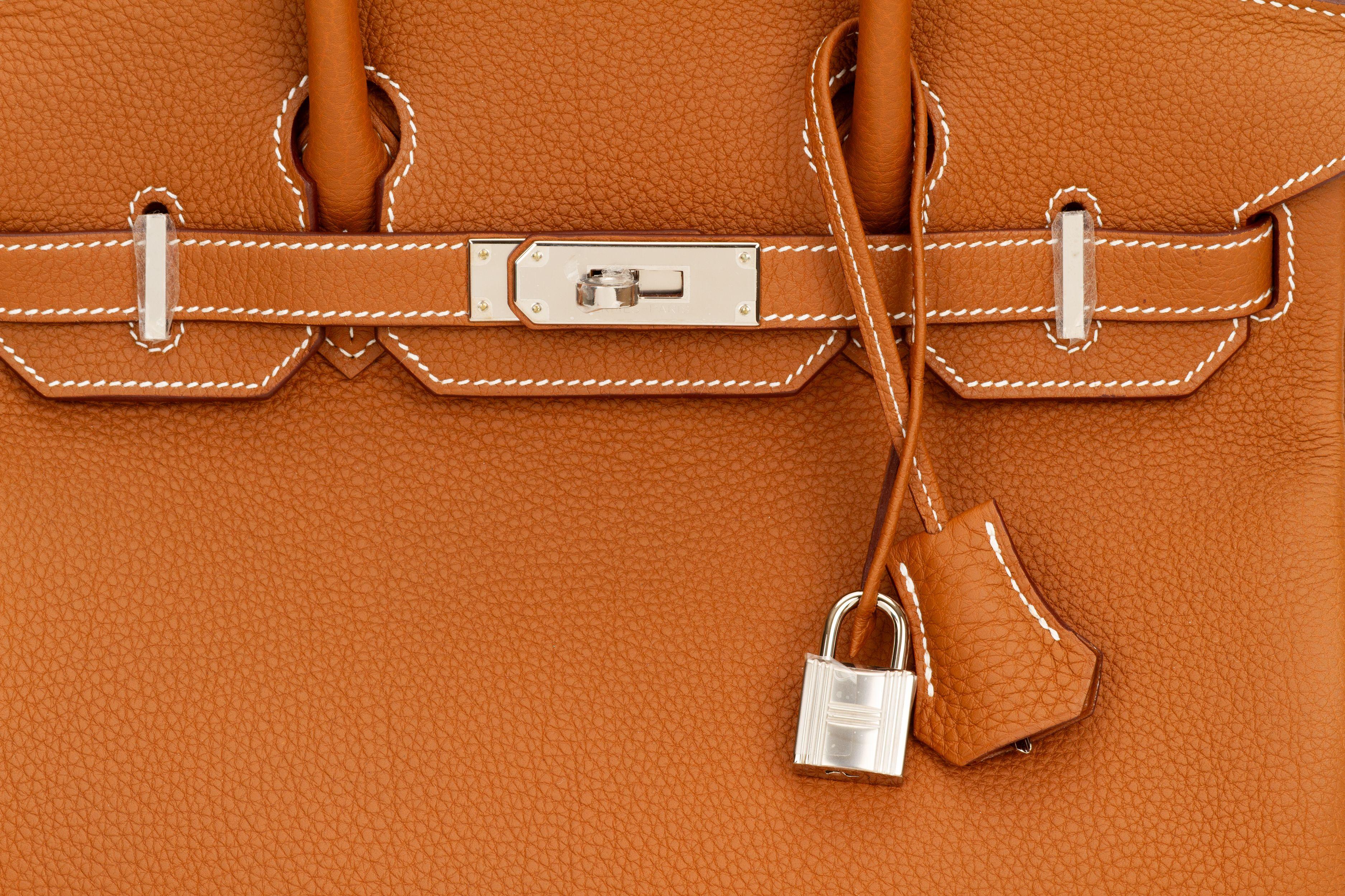 Hermes NIB Birkin 30 Gold Togo Palladium For Sale 1