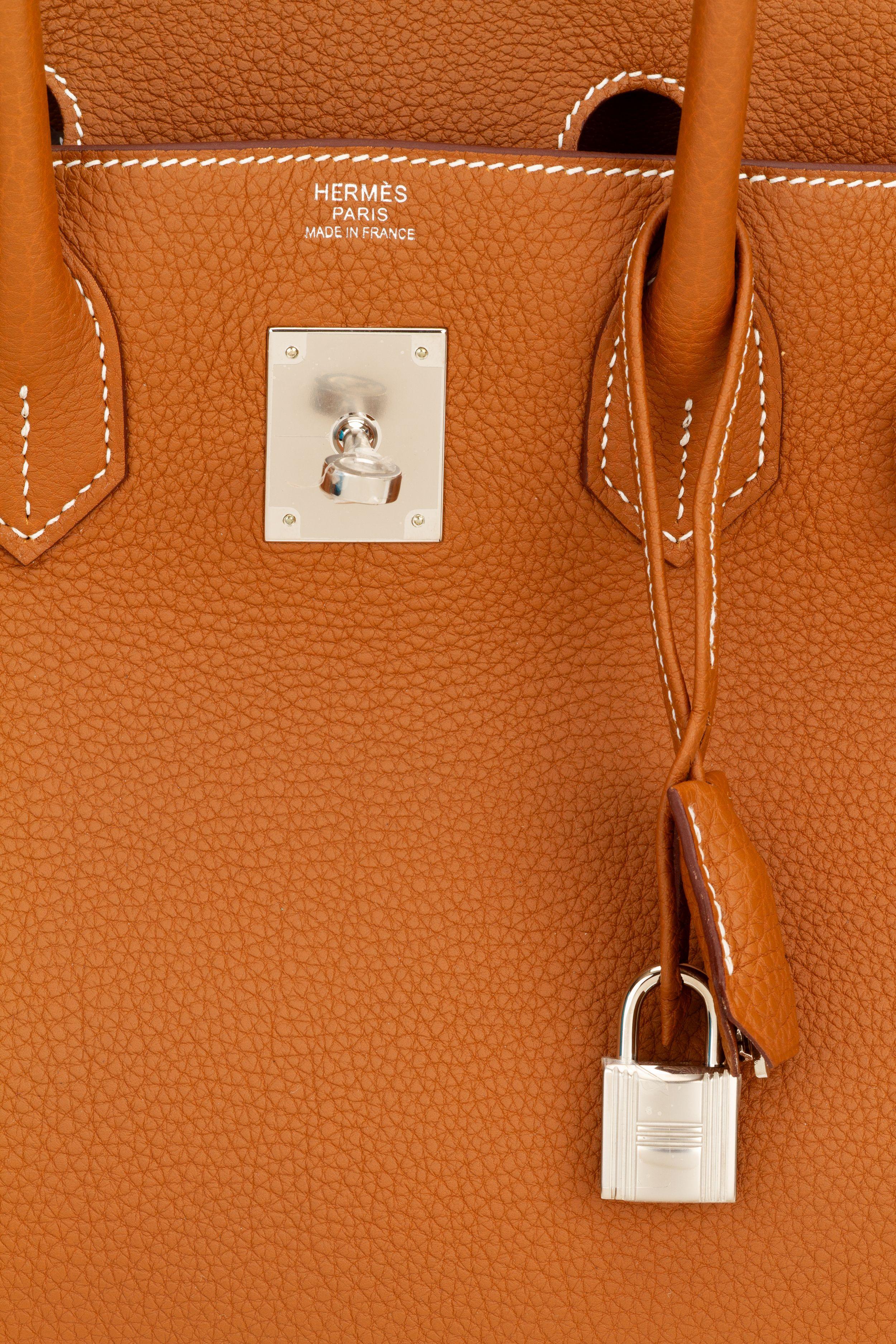 Hermes NIB Birkin 30 Gold Togo Palladium For Sale 2