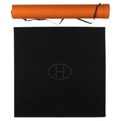Hermès NIB Couverture de table pour cartes en feutre noir