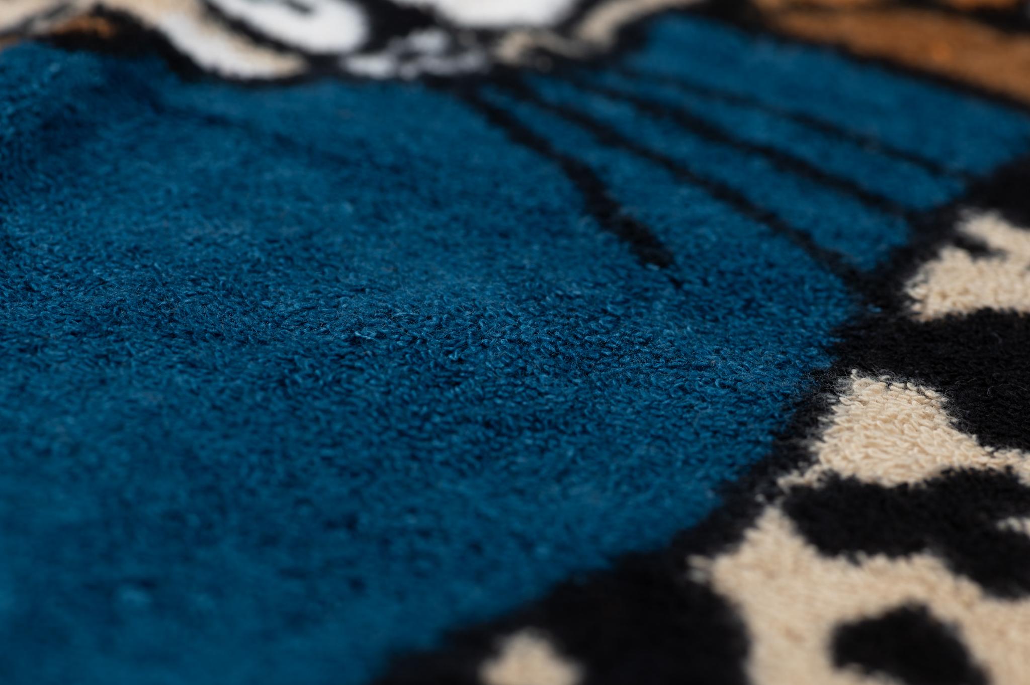 Hermès NIB Celeste Leopard Beach Towel For Sale 3