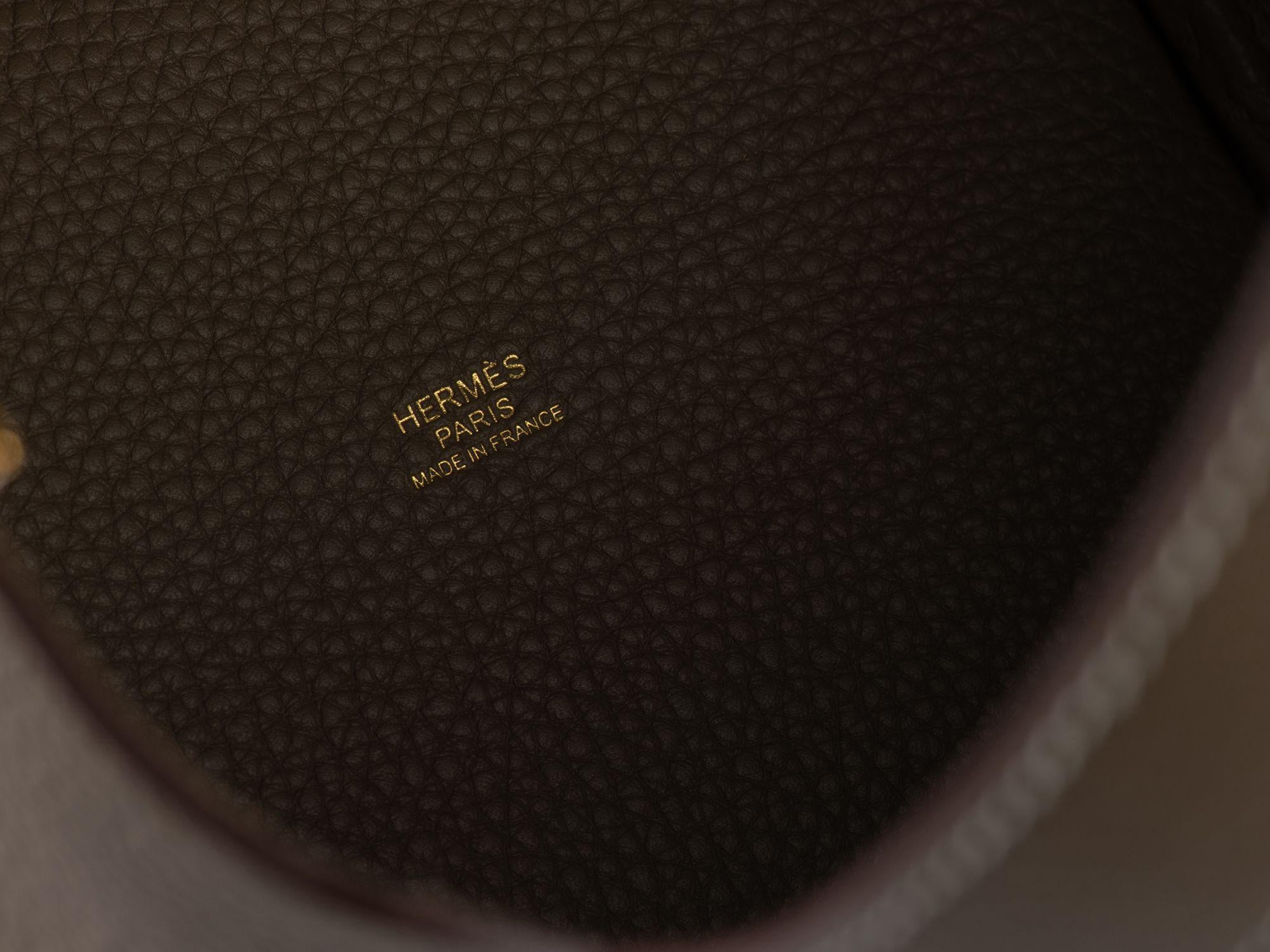 Hermès Nib Etoupe Picotin 18 Lock Pm Bag - image 10