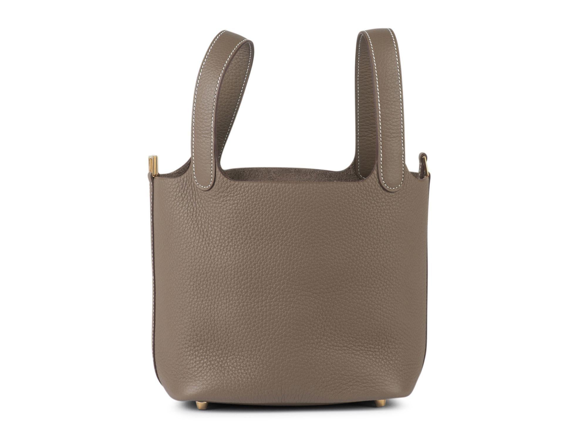 Hermès Nib Etoupe Picotin 18 Lock Pm Bag - image 6