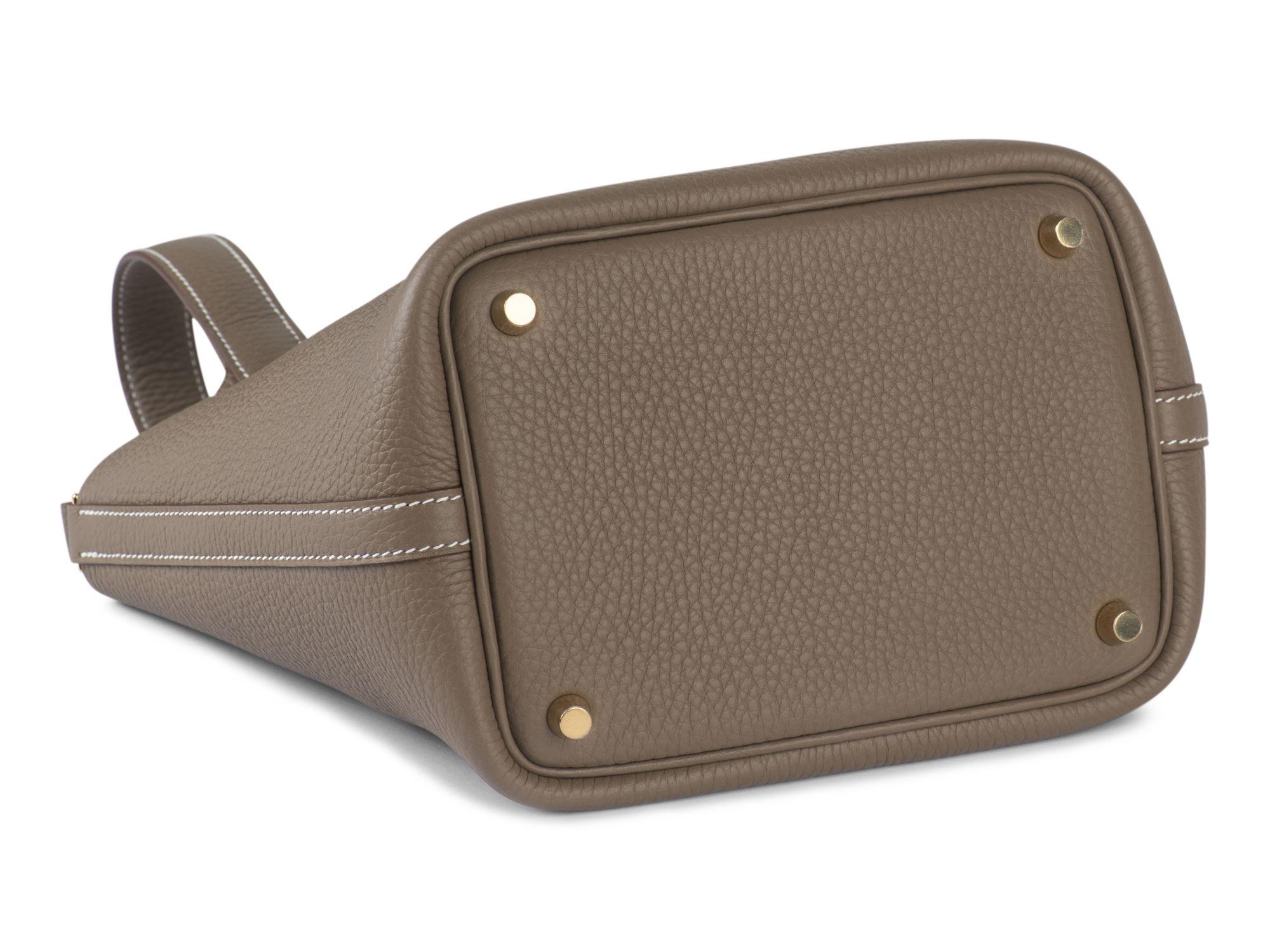 Hermès Nib Etoupe Picotin 18 Lock Pm Bag - image 7