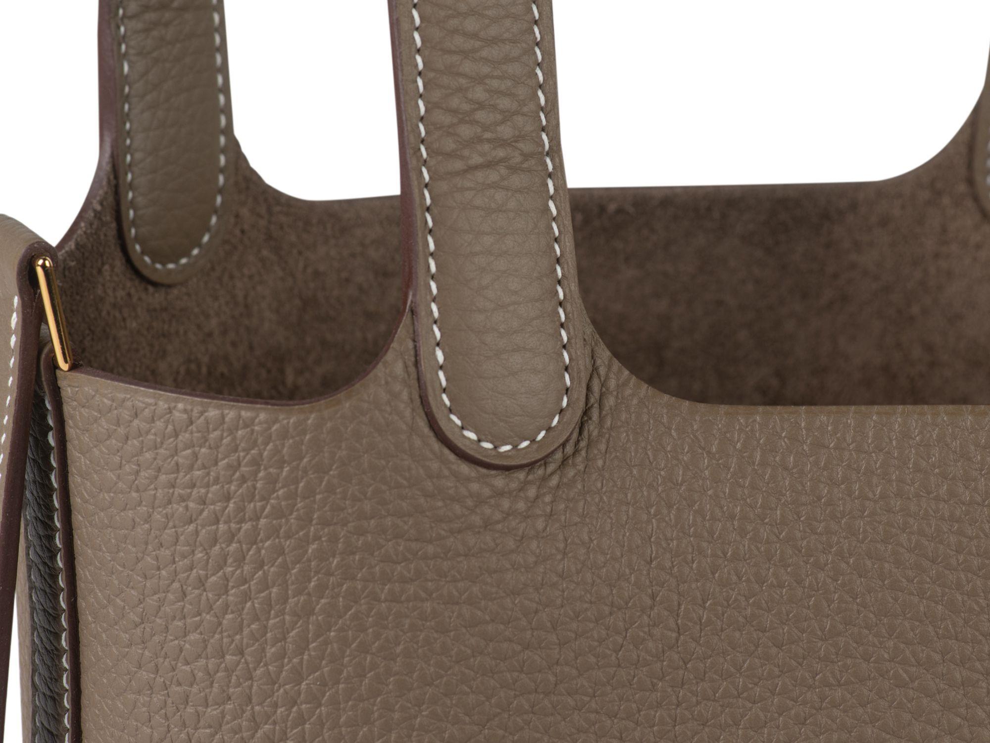 Hermès Nib Etoupe Picotin 18 Lock Pm Bag - image 9