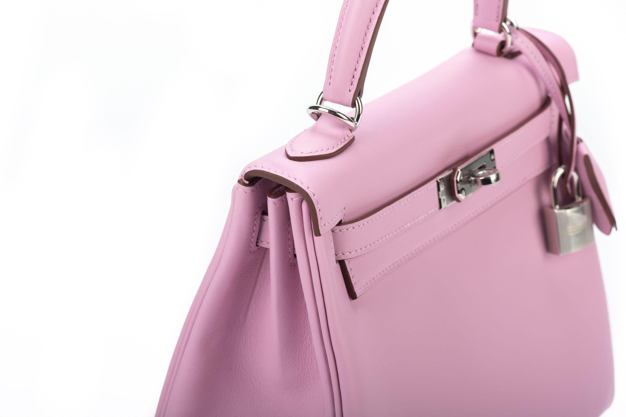 Hermes NIB Kelly 25 Retourne Mauve Swift 2