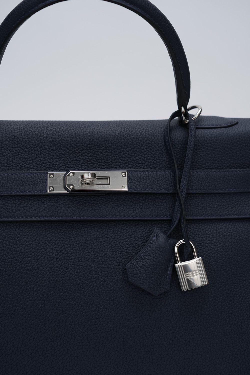 Hermès NIB Kelly 35 Retourne Blu Indaco In condizioni Nuovo in vendita a West Hollywood, CA
