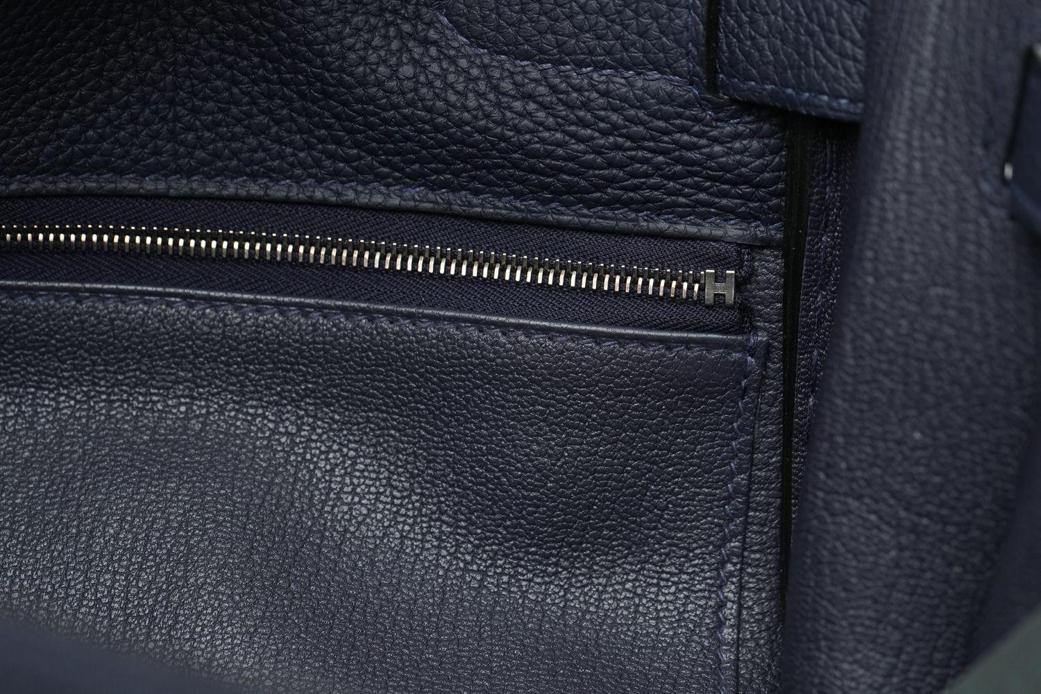 Hermès NIB Kelly 35 Retourne Blu Indaco in vendita 2