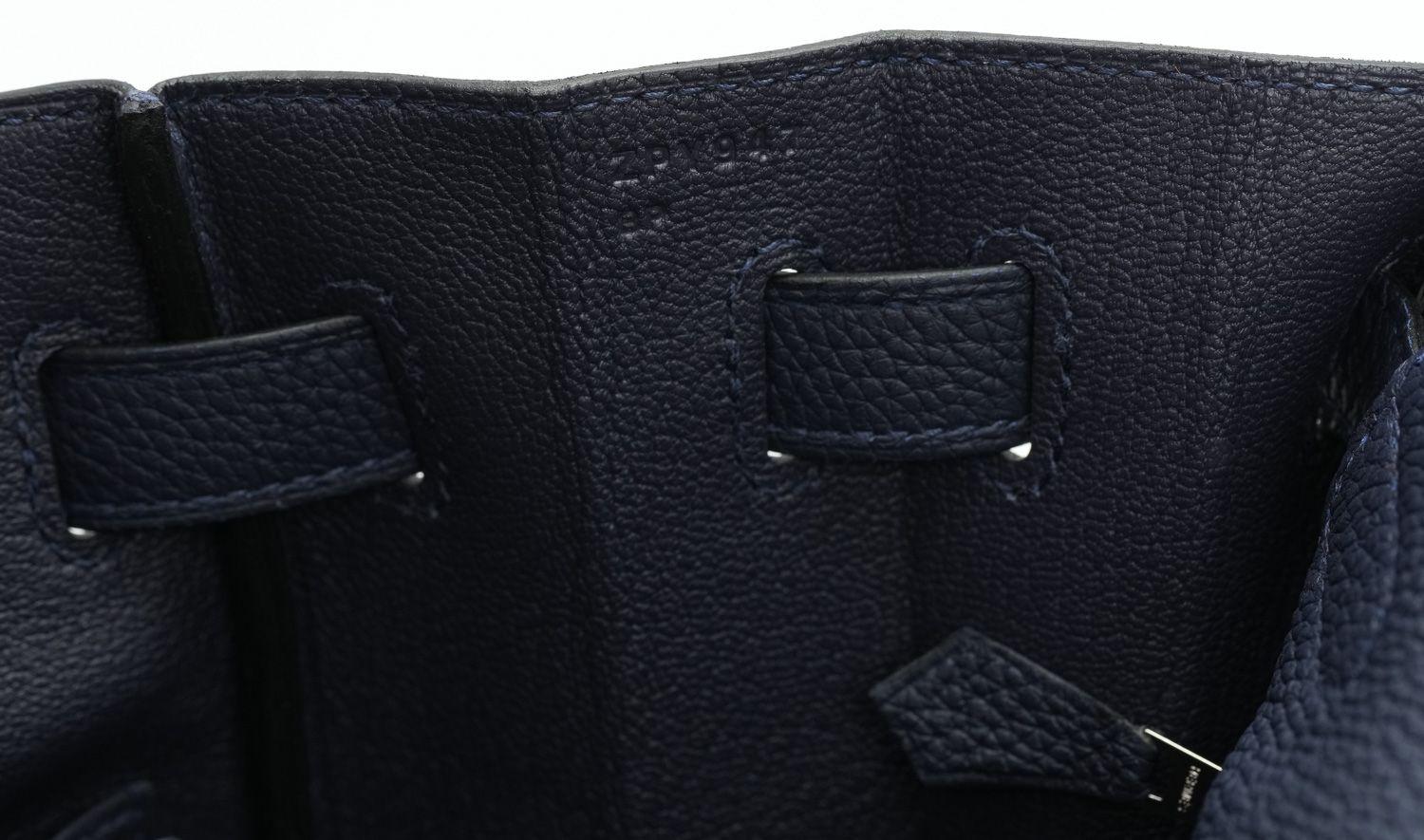 Hermès NIB Kelly 35 Retourne Blu Indaco in vendita 3