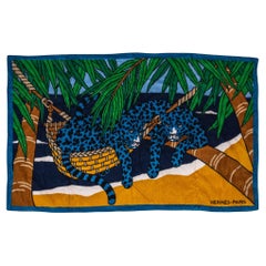 Hermès NIB Leopard Beach Towel
