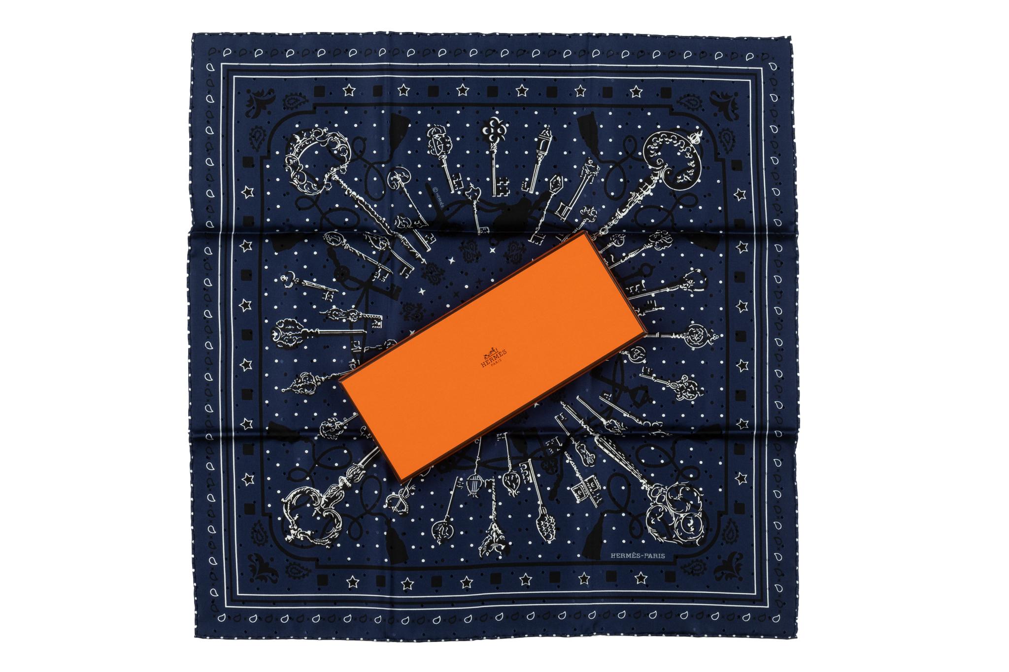 Hermès brandneue marineblaue 