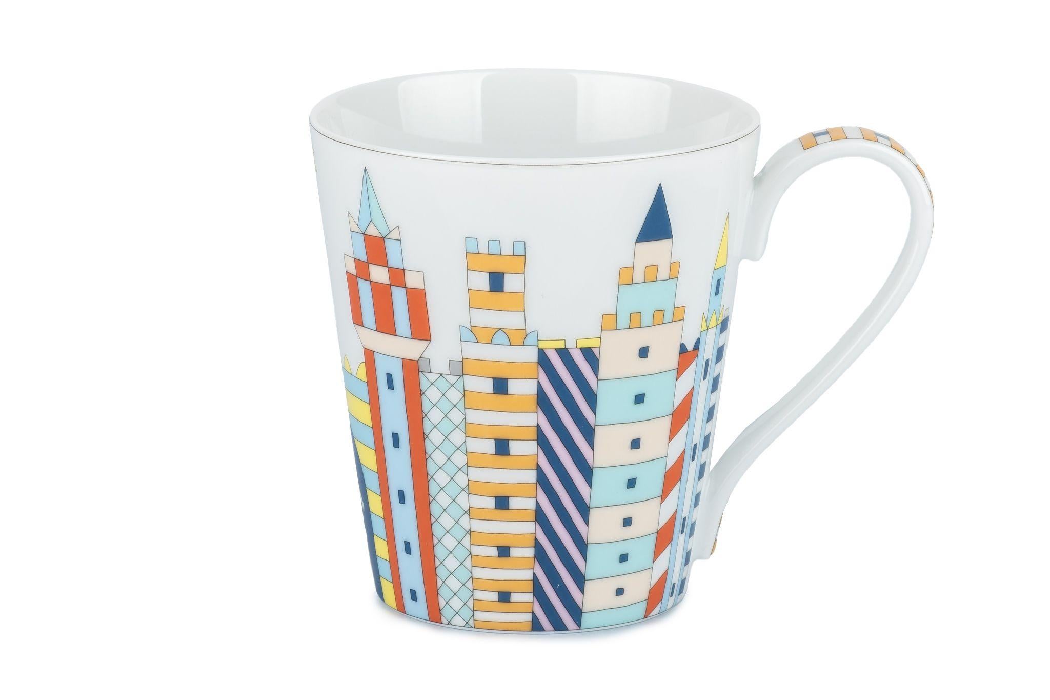 Grigio Tazza Hermès NIB Chateau Épopée in vendita