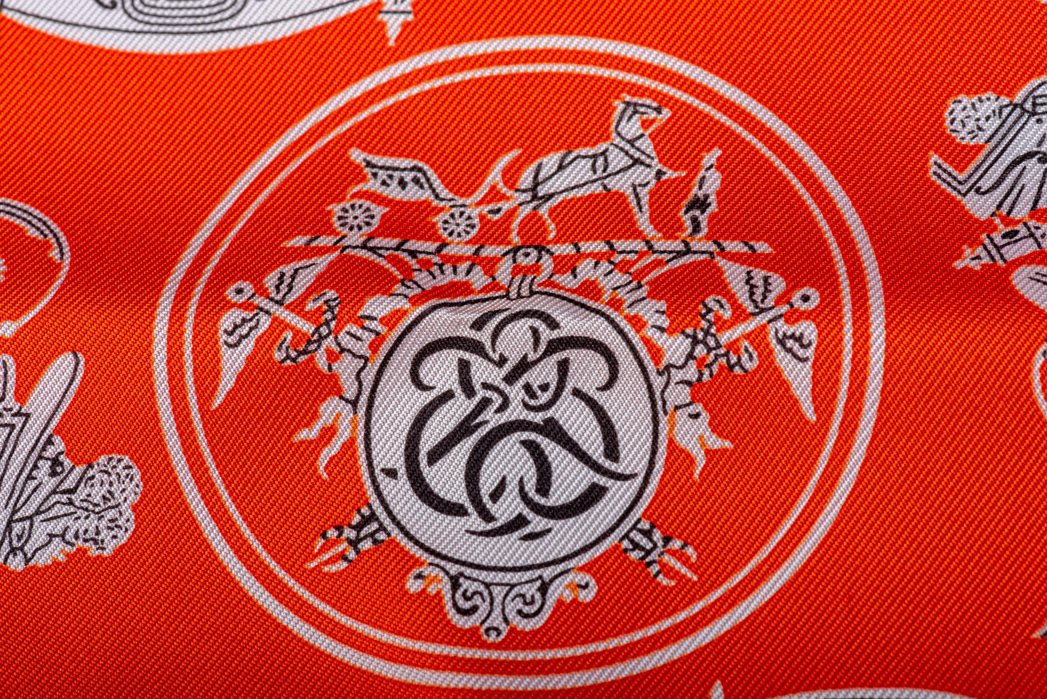 Orange Hermès NIB Nano Gavroche Ex Libris For Sale