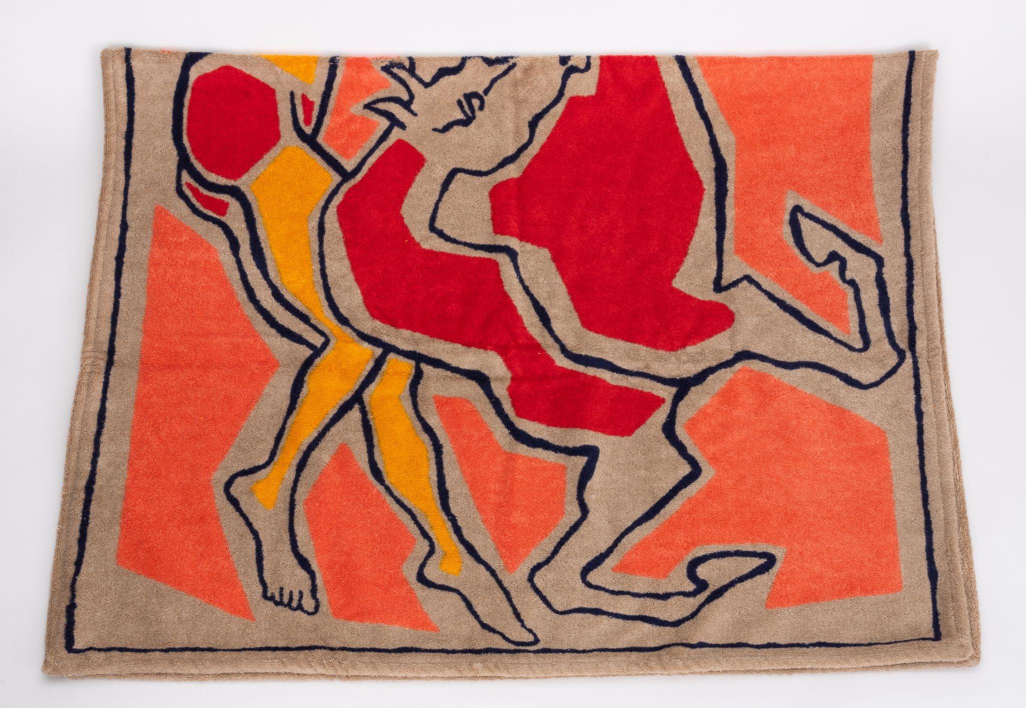 da uomo o donna Asciugamano da spiaggia Hermès NIB Orange Horse in vendita