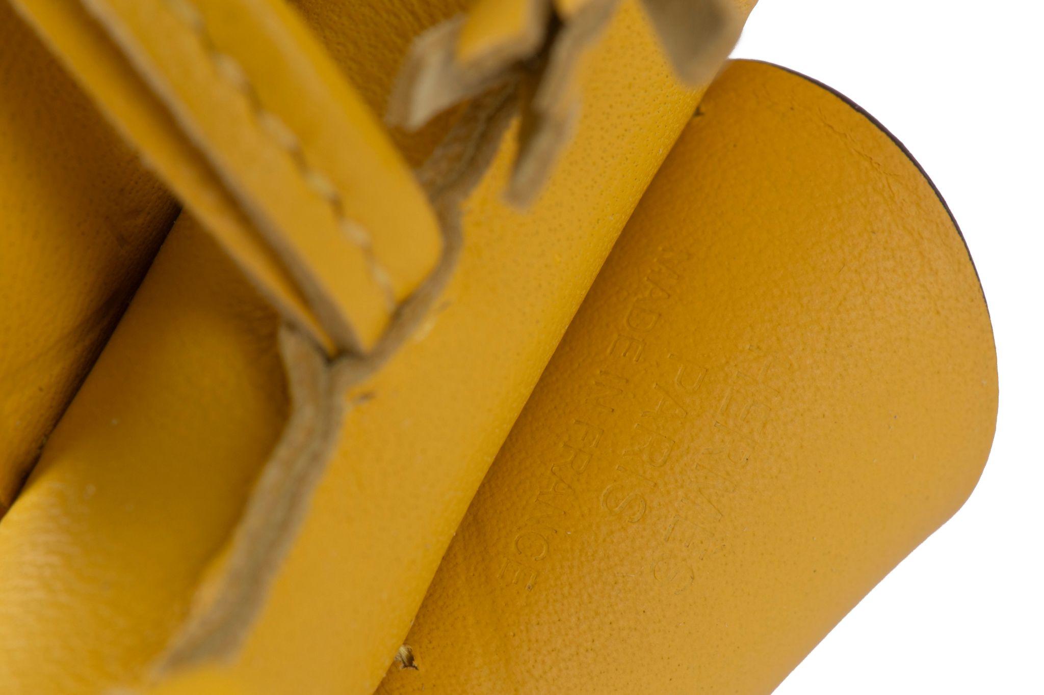 Hermès NIB Pegase Jaune Rodeo Charm en vente 2