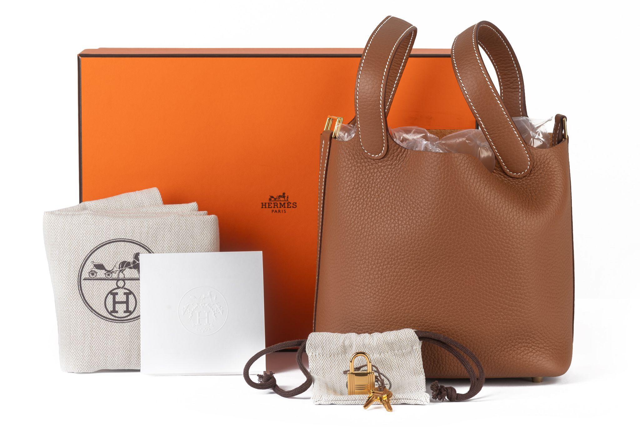 Hermès NIB Picotin Borsa PM con lucchetto d'oro in vendita 7