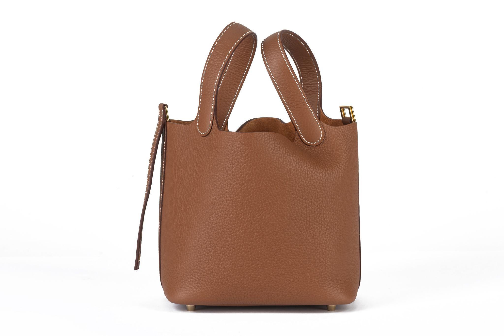 Hermès NIB Picotin Borsa PM con lucchetto d'oro In condizioni Nuovo in vendita a West Hollywood, CA