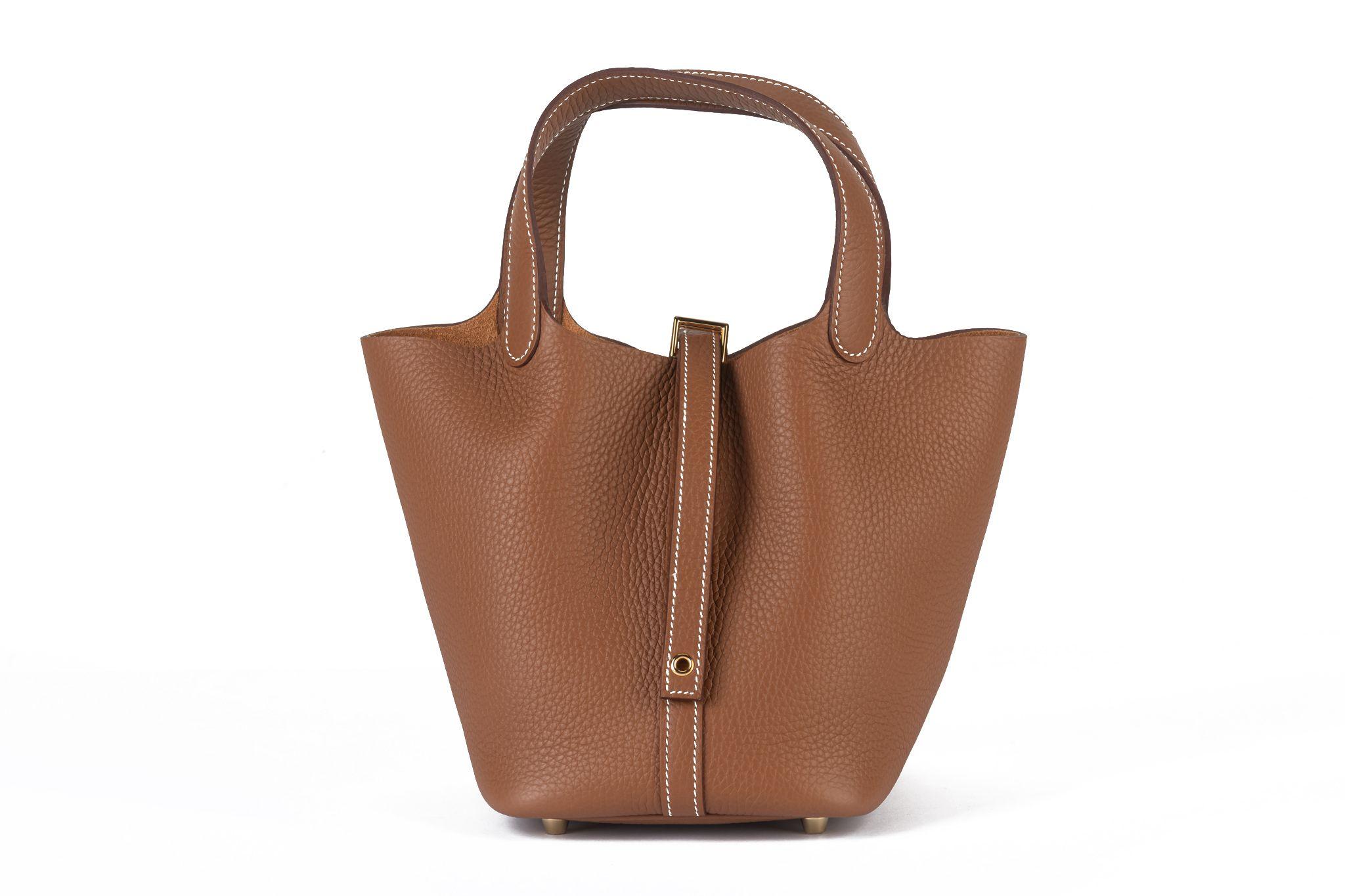 Donna Hermès NIB Picotin Borsa PM con lucchetto d'oro in vendita