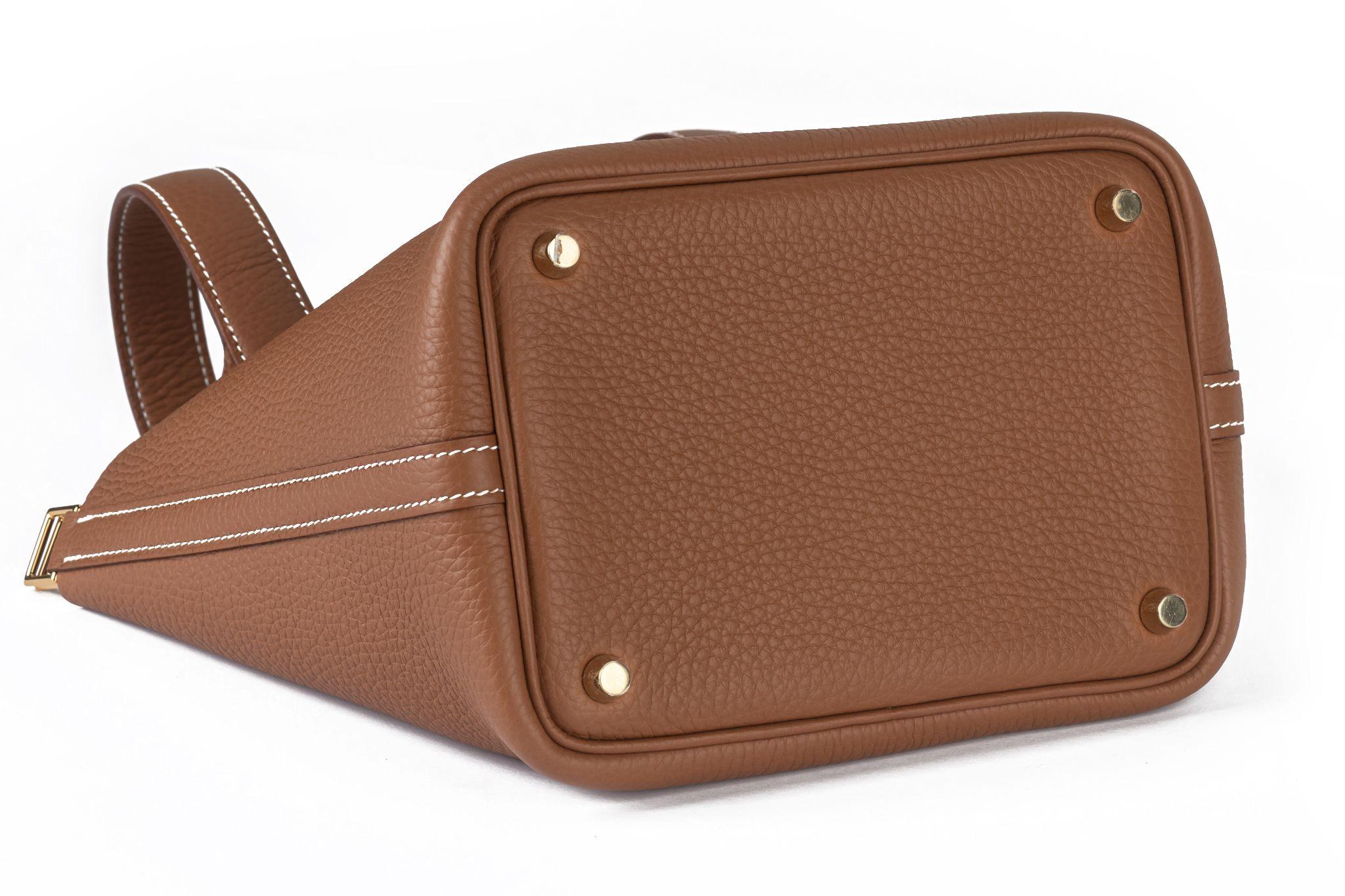 Hermès NIB Picotin Borsa PM con lucchetto d'oro in vendita 1