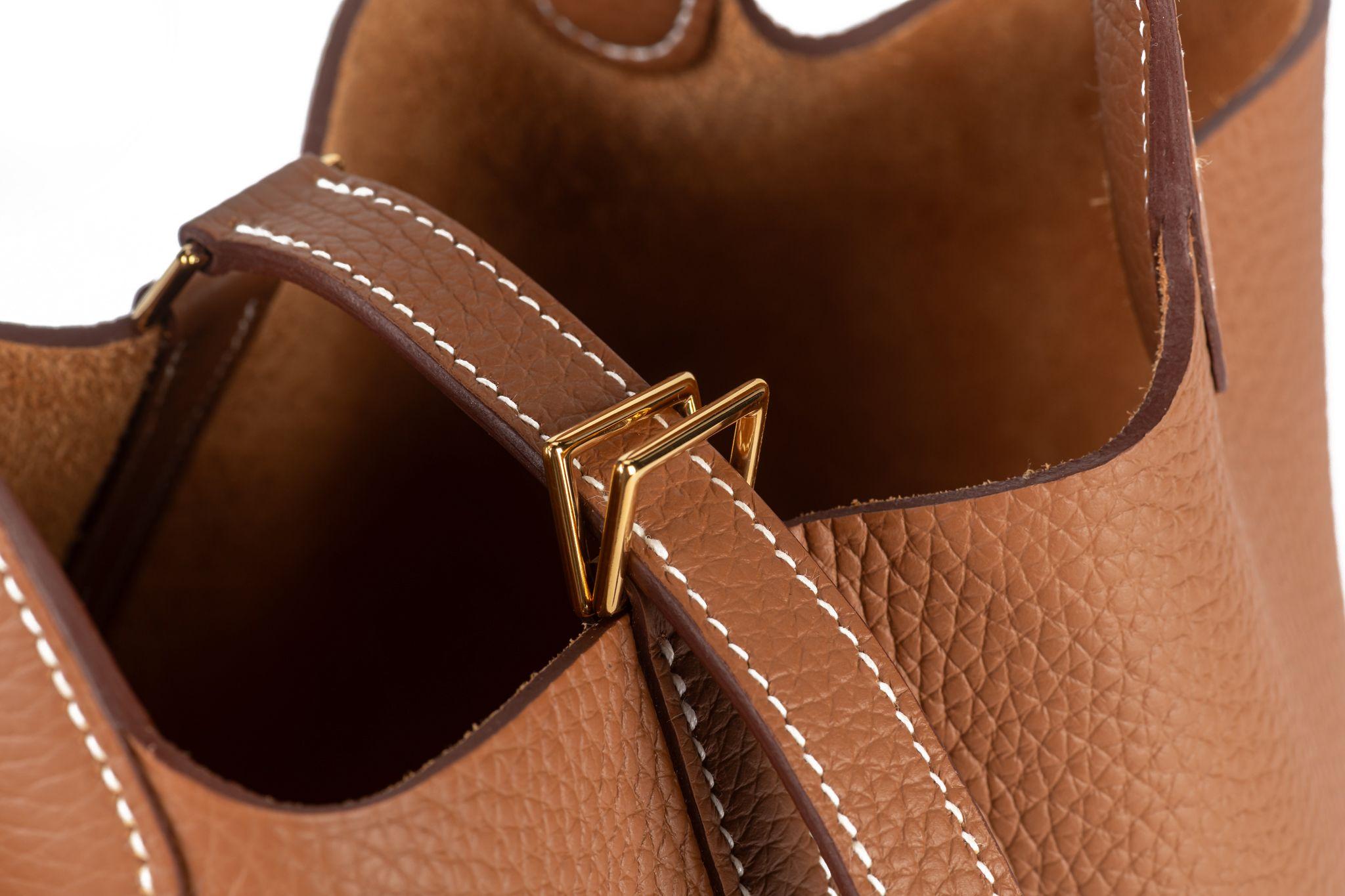 Hermès NIB Picotin Borsa PM con lucchetto d'oro in vendita 4