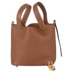 Hermès NIB Picotin Gold Lock PM Bag