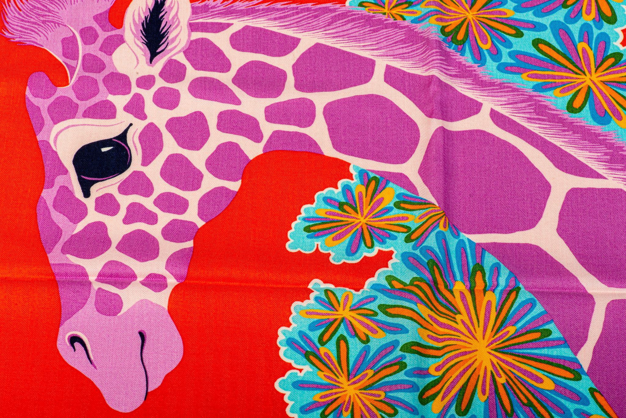 Hermès Scialle rosa Le tre grazie NIB in vendita 2