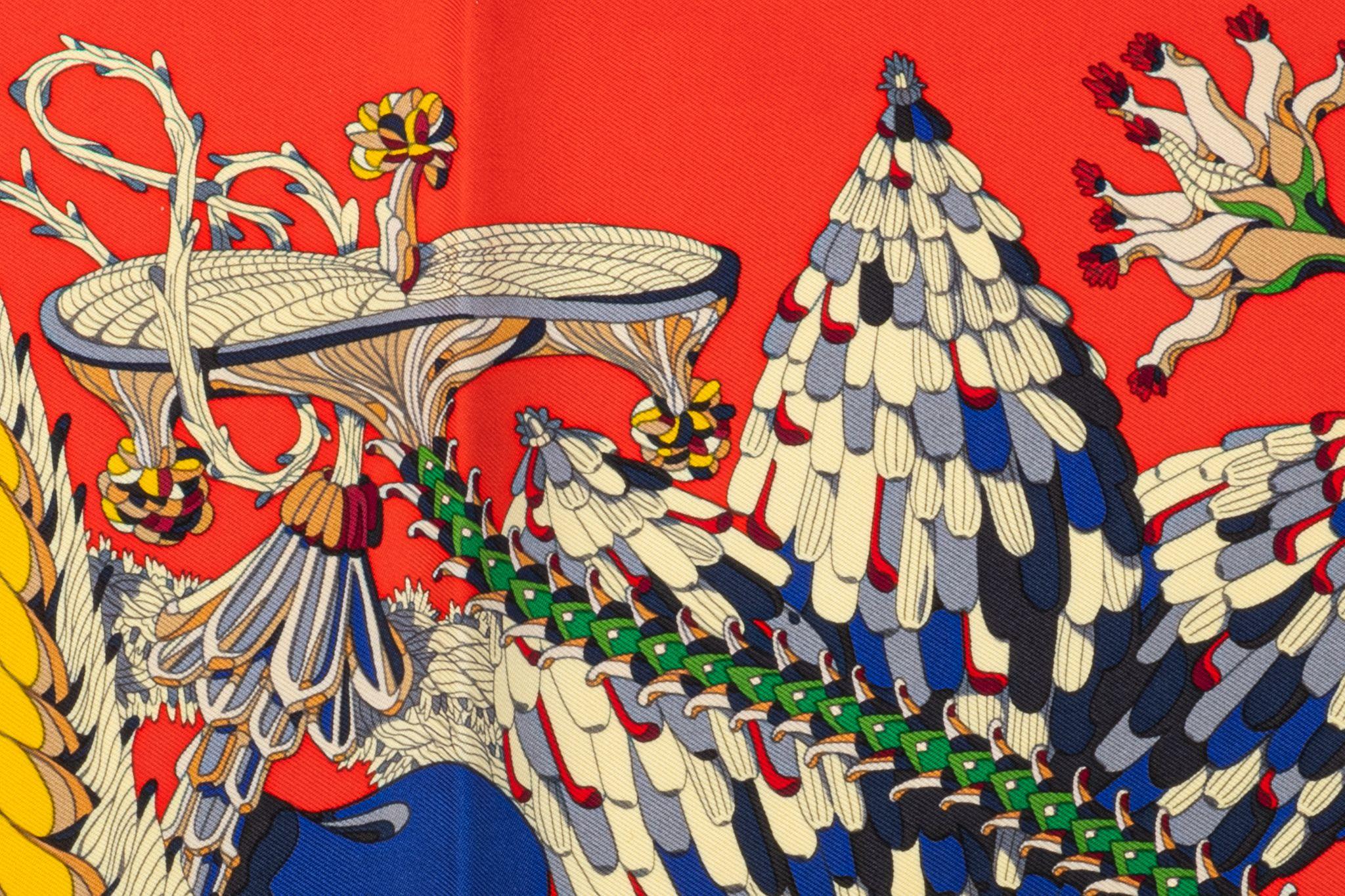 Hermès NIB Tropicl Flowers Silk Gavroche In New Condition In West Hollywood, CA