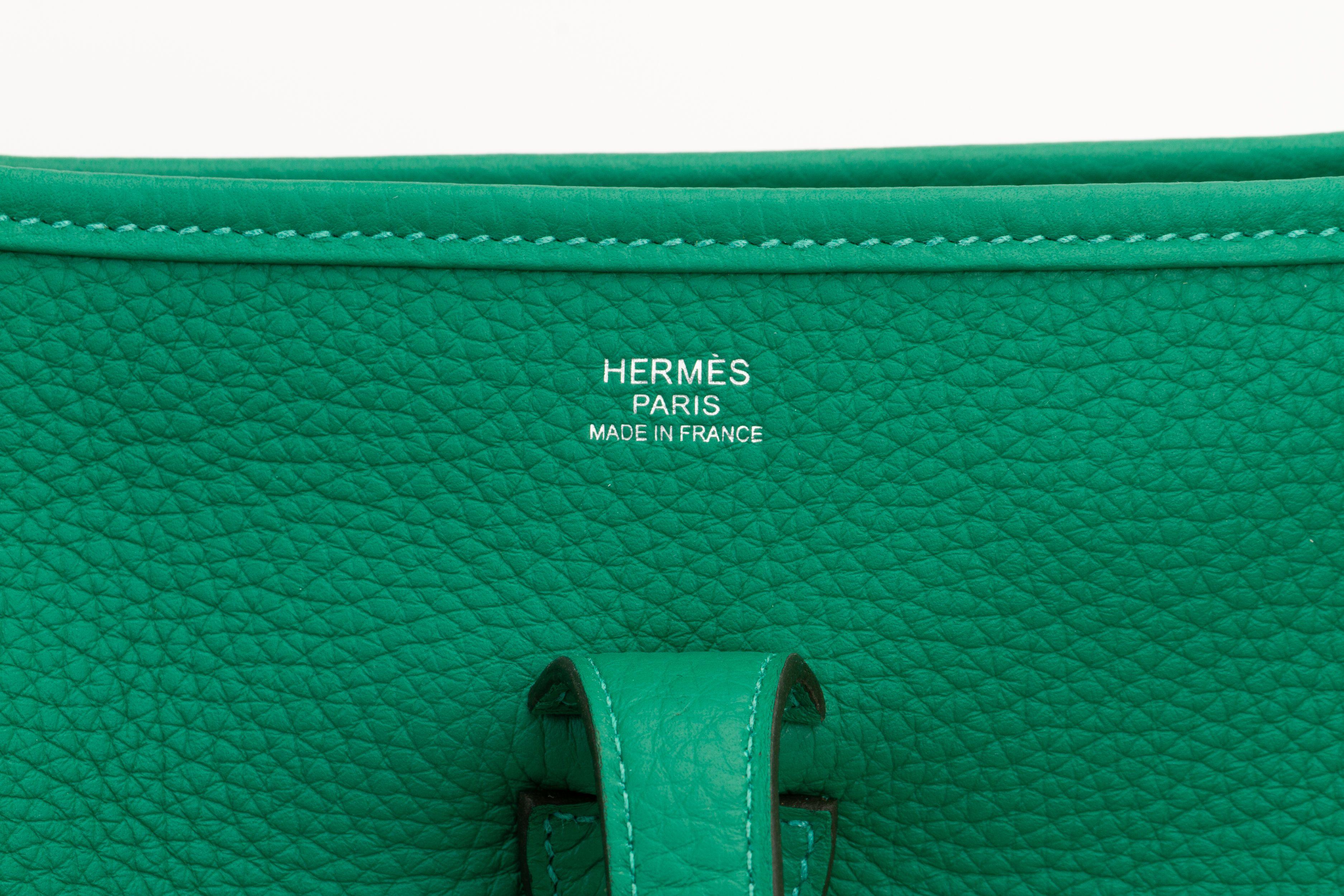 Hermes Nib Vert Vertigo Evelyne Pm - image 6