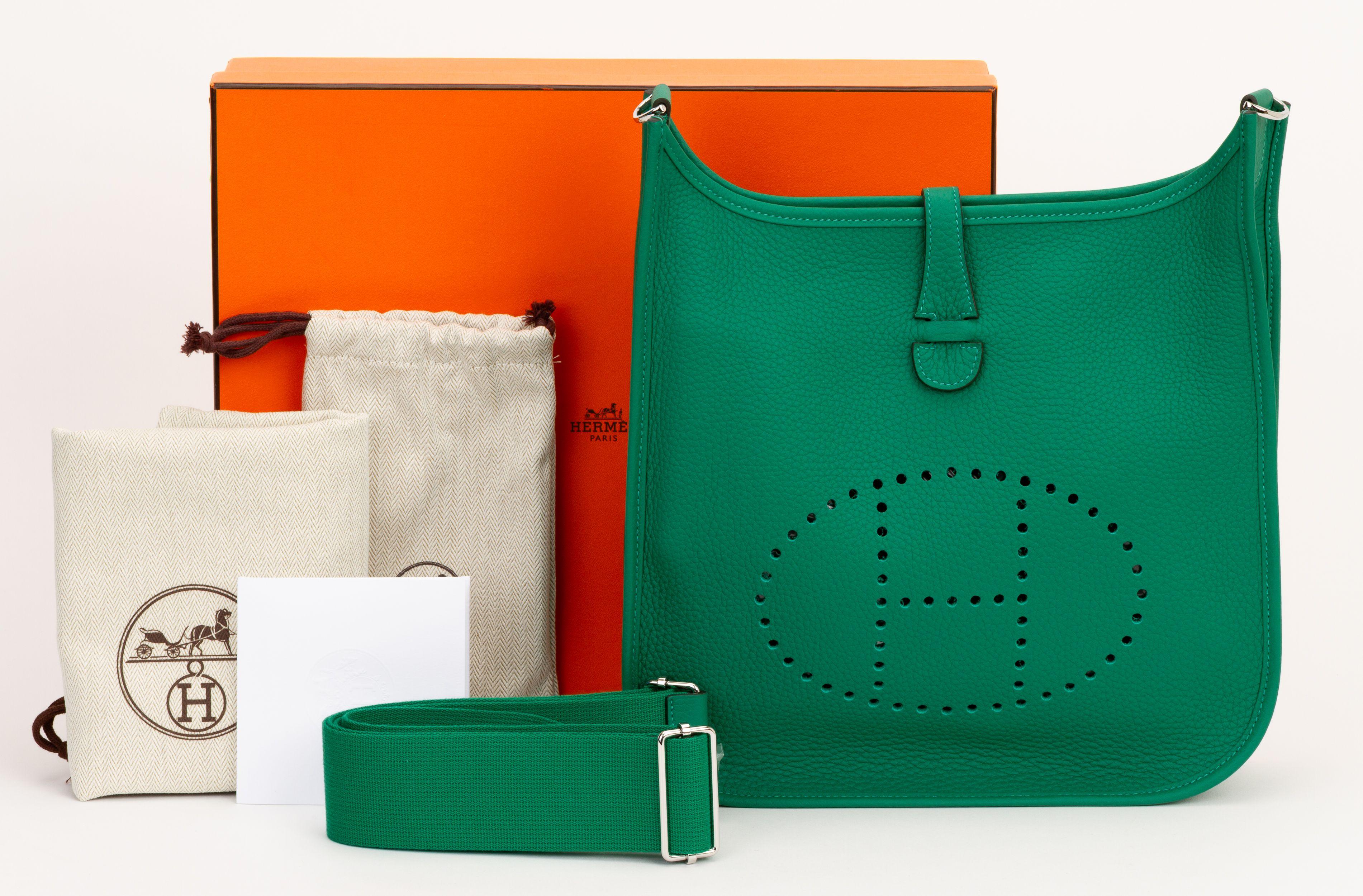 Hermes Nib Vert Vertigo Evelyne Pm - image 8