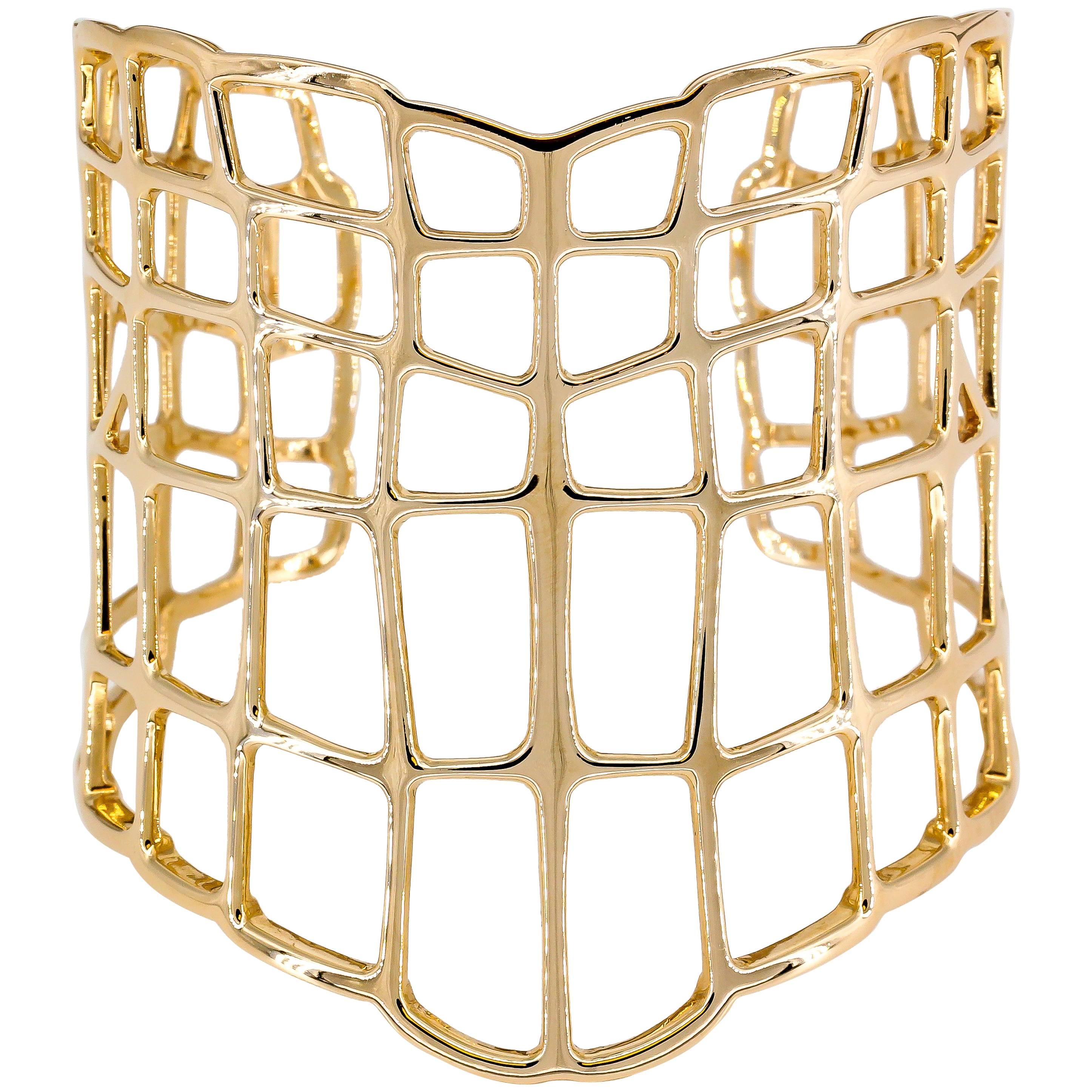 Hermes Niloticus Ombre Rose Gold Cuff Bracelet
